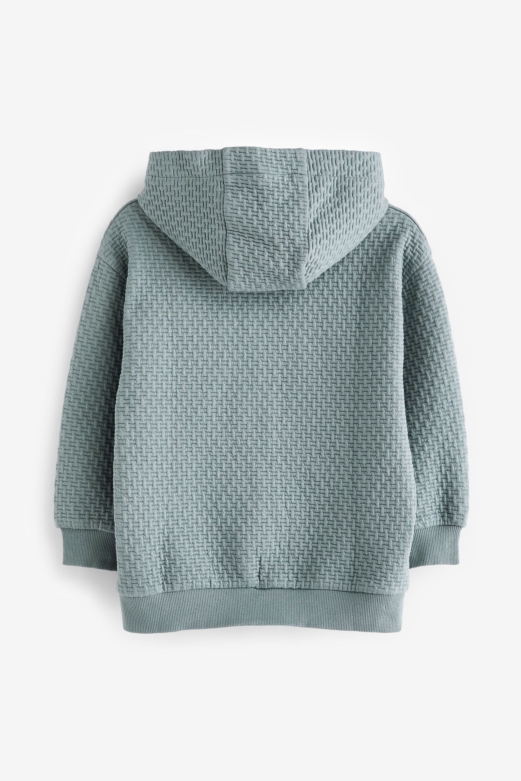 Mineral Blue Textured Hoodie (3-16yrs)