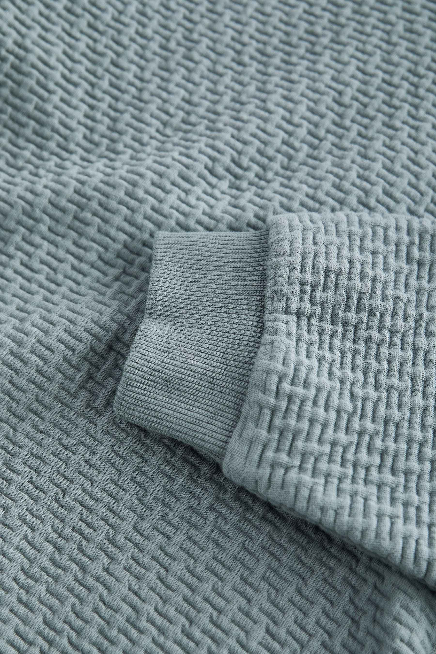 Mineral Blue Textured Hoodie (3-16yrs)