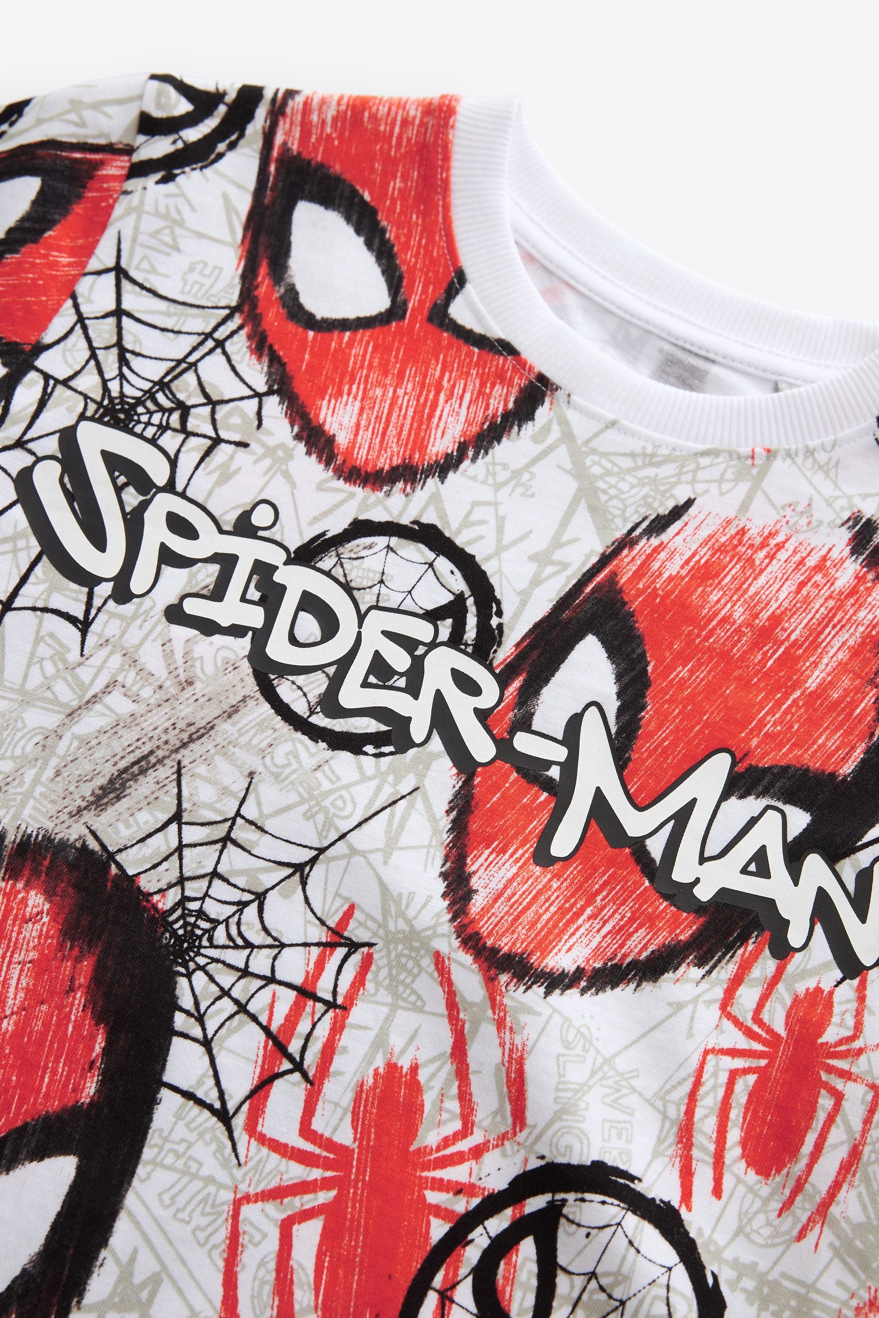 White Spider-Man Short Sleeve T-Shirt (3-16yrs)