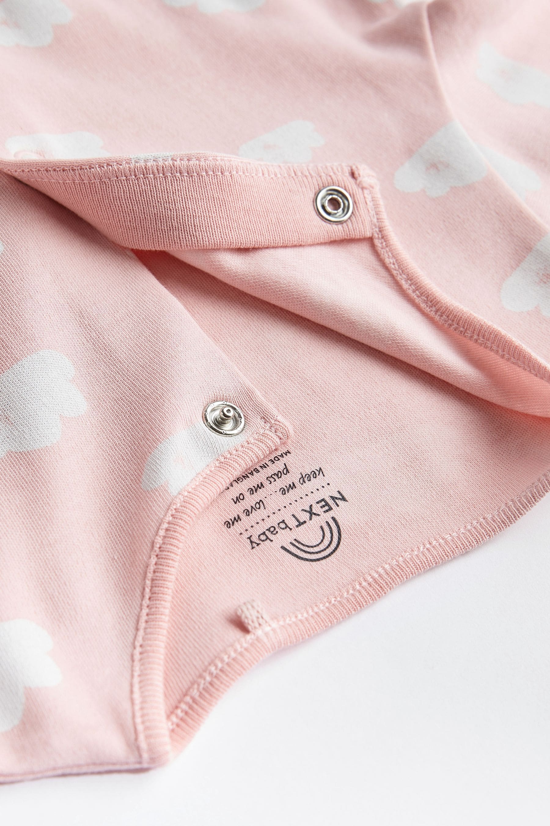 Pink Baby Sleepsuits 5 Pack (0-2yrs)