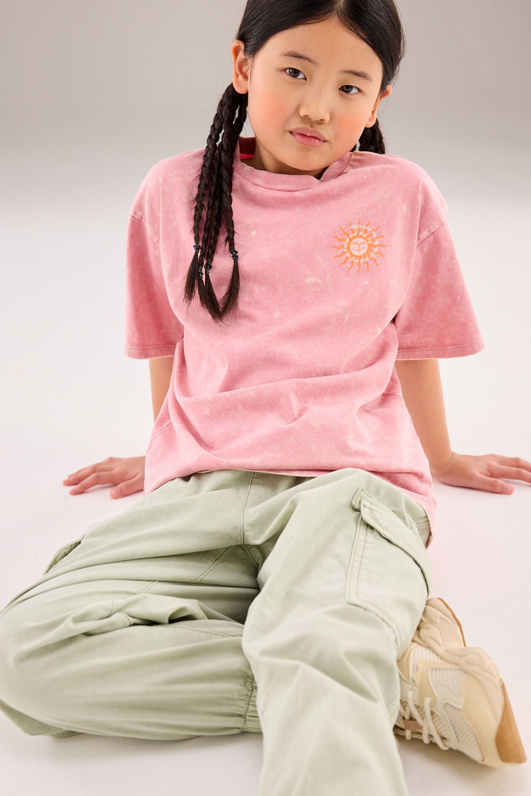 Pink Oversized Graphic T-Shirt (3-16yrs)