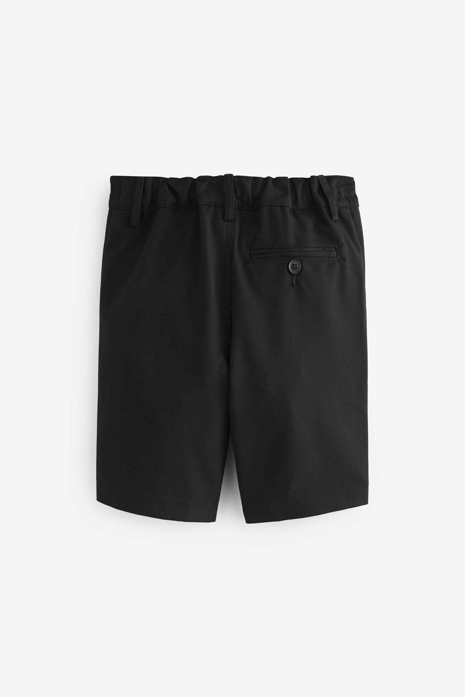 Black Flat Front Shorts (3-14yrs)