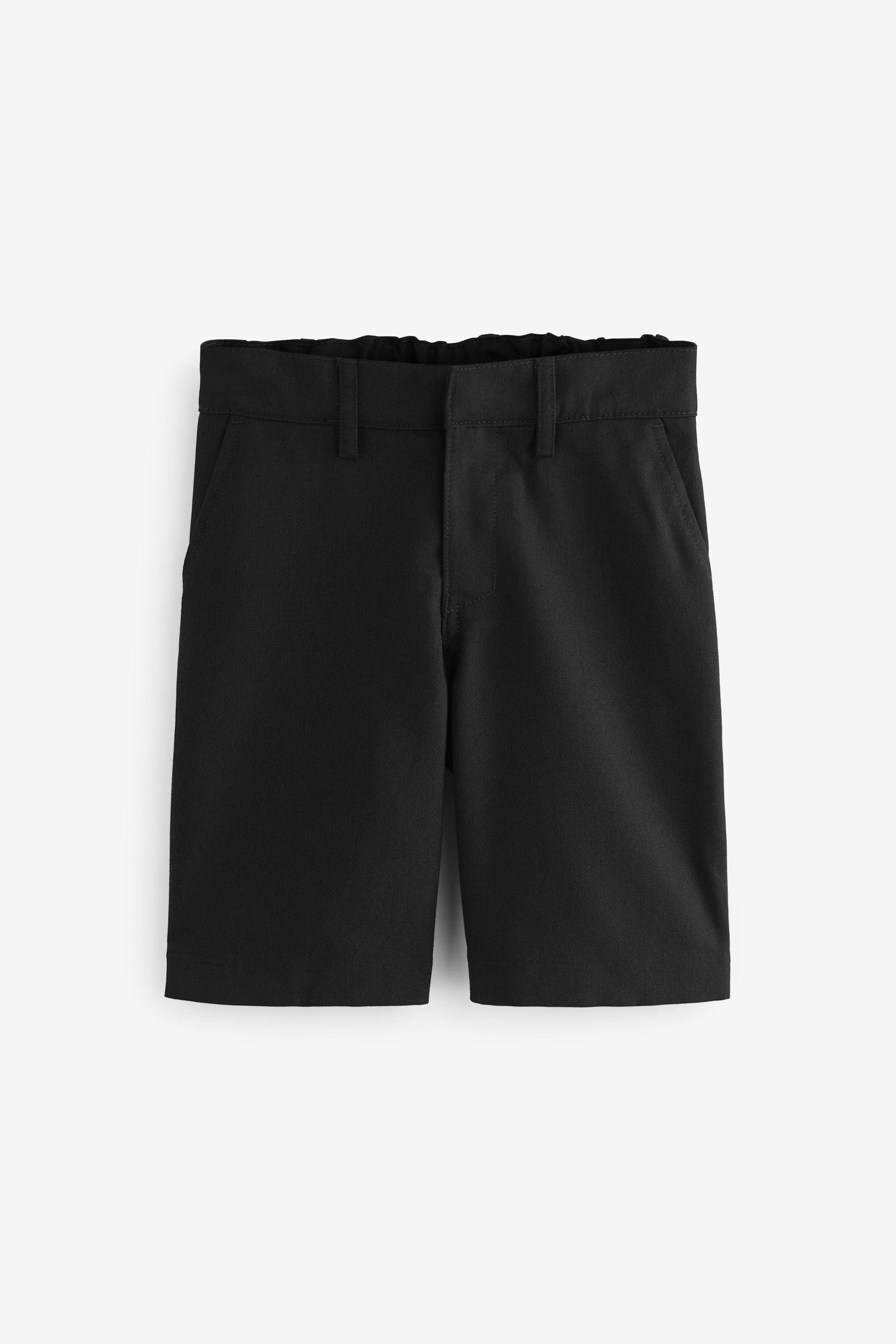 Black Flat Front Shorts (3-14yrs)