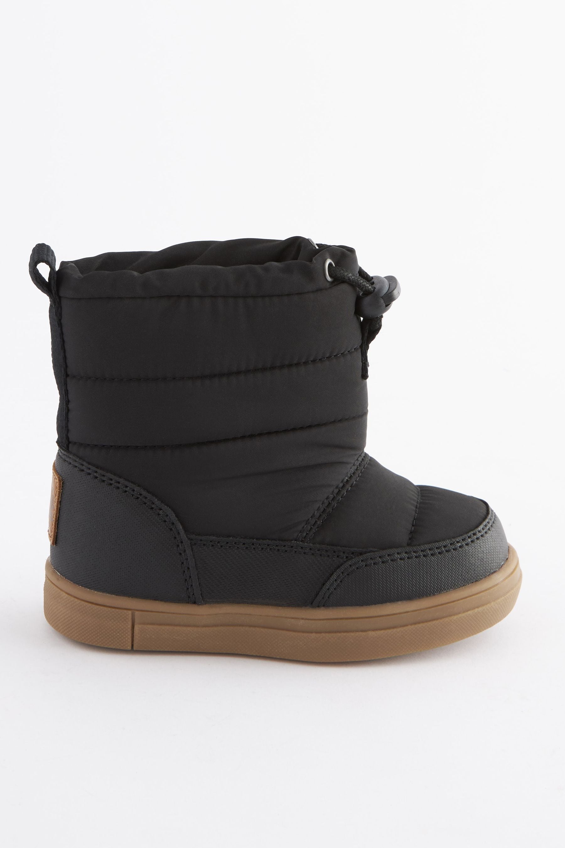 Black Thermal Thinsulate™ Lined Quilted Water Resistant Boots