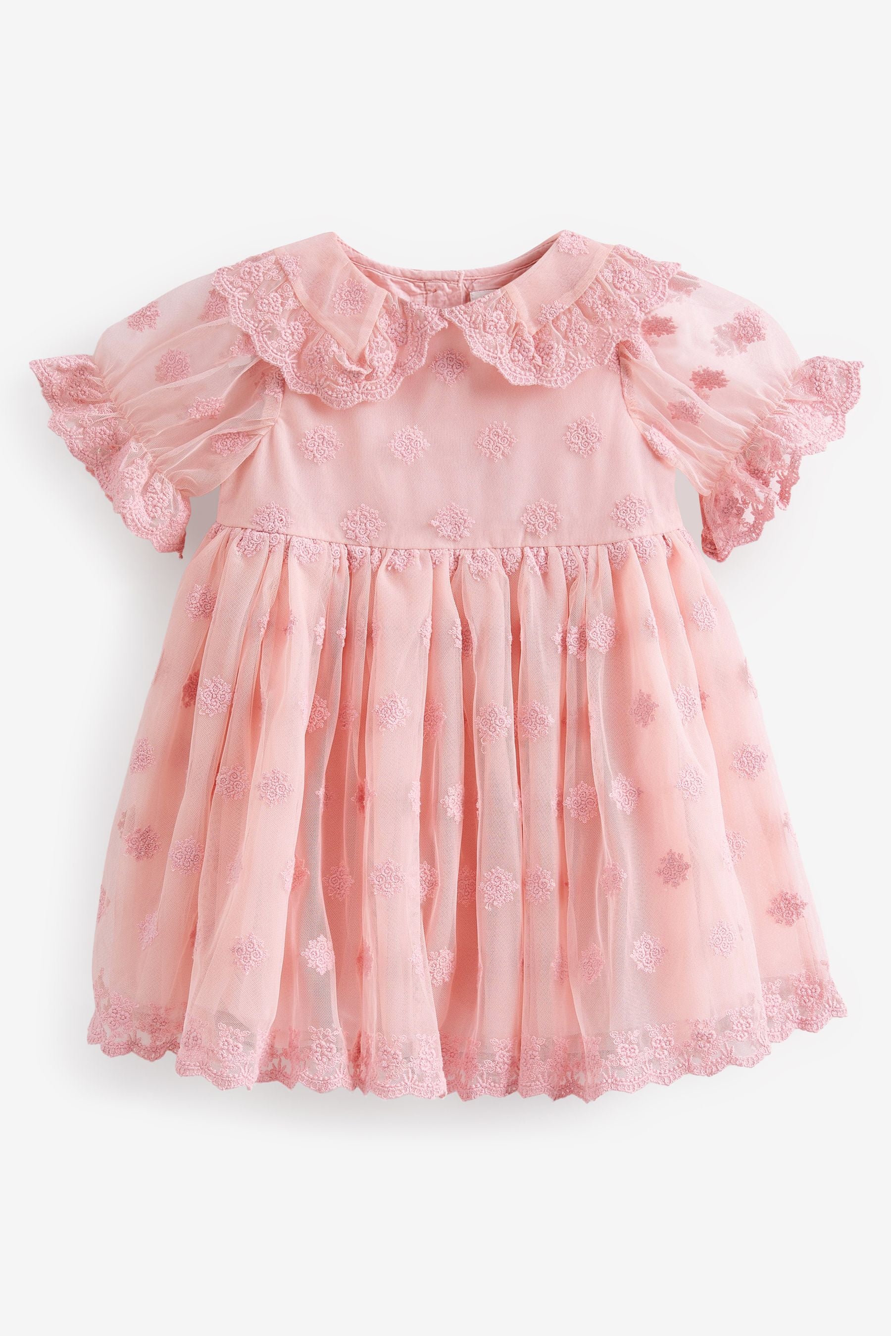 Pink Lace Occasion Dress (3mths-8yrs)