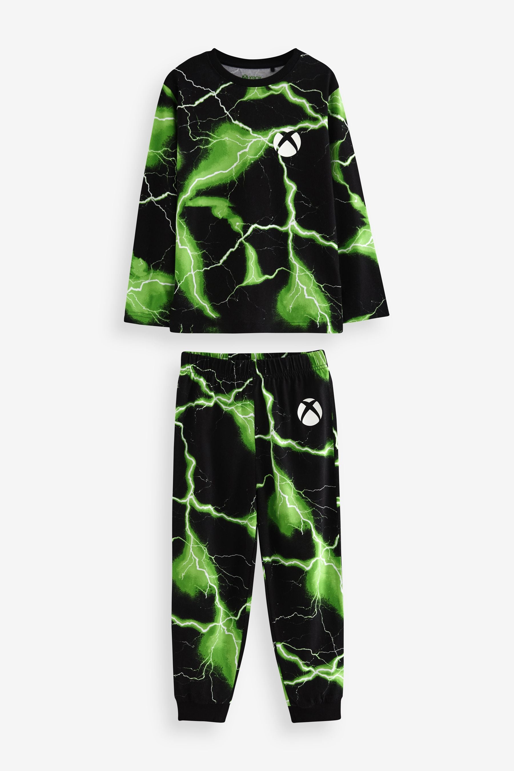 Black/Green Xbox Pyjamas 2 Pack (5-16yrs)