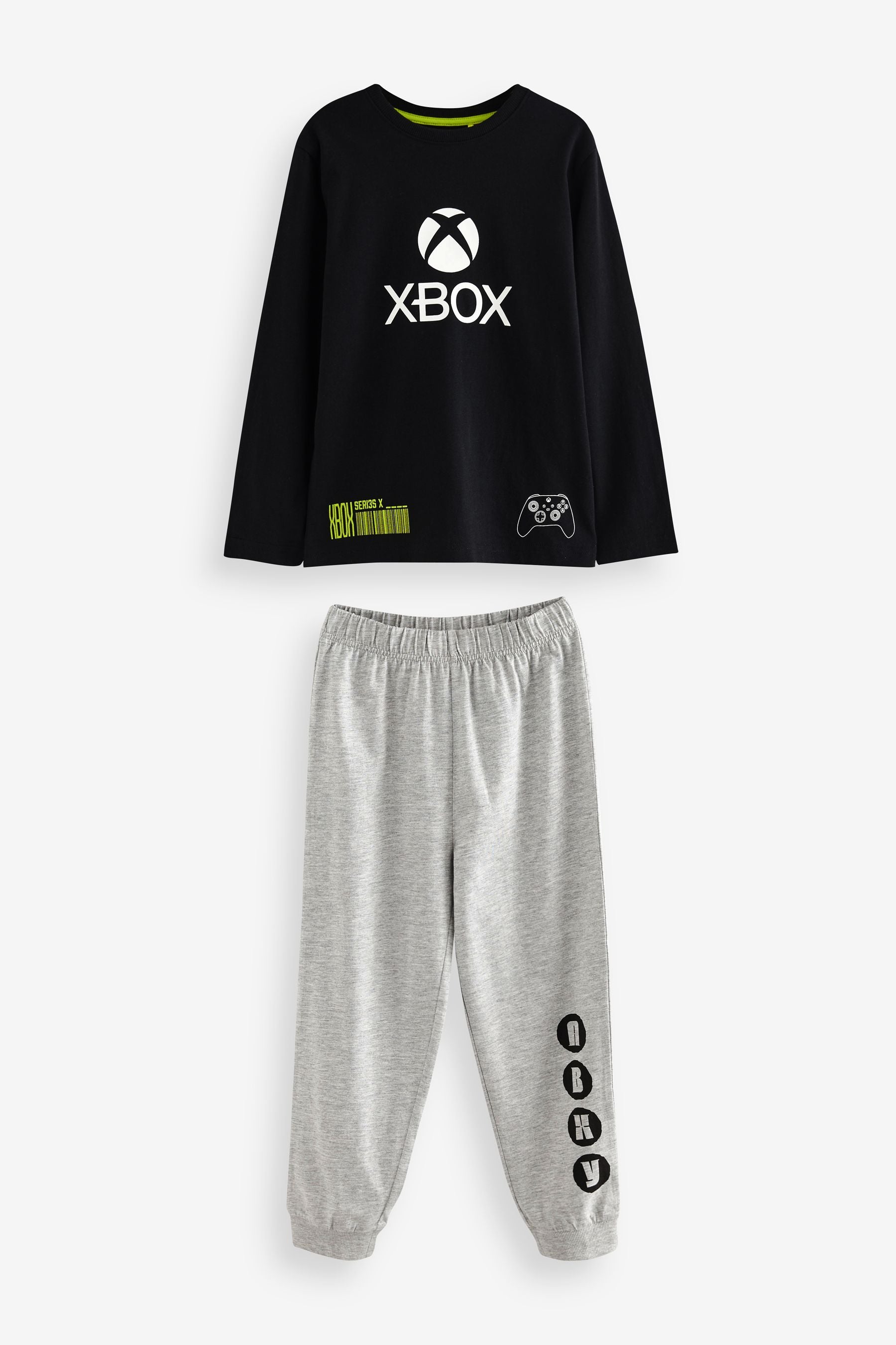 Black/Green Xbox Pyjamas 2 Pack (5-16yrs)