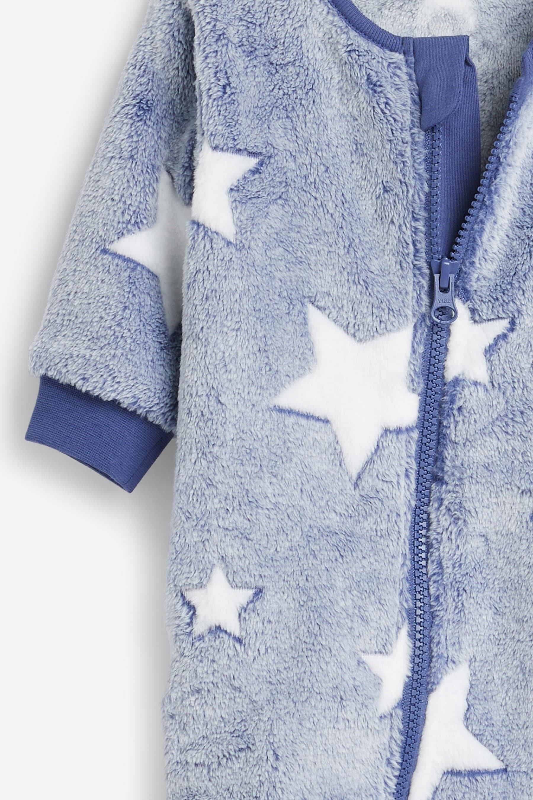 Blue Star Baby Fleece Sleepsuit