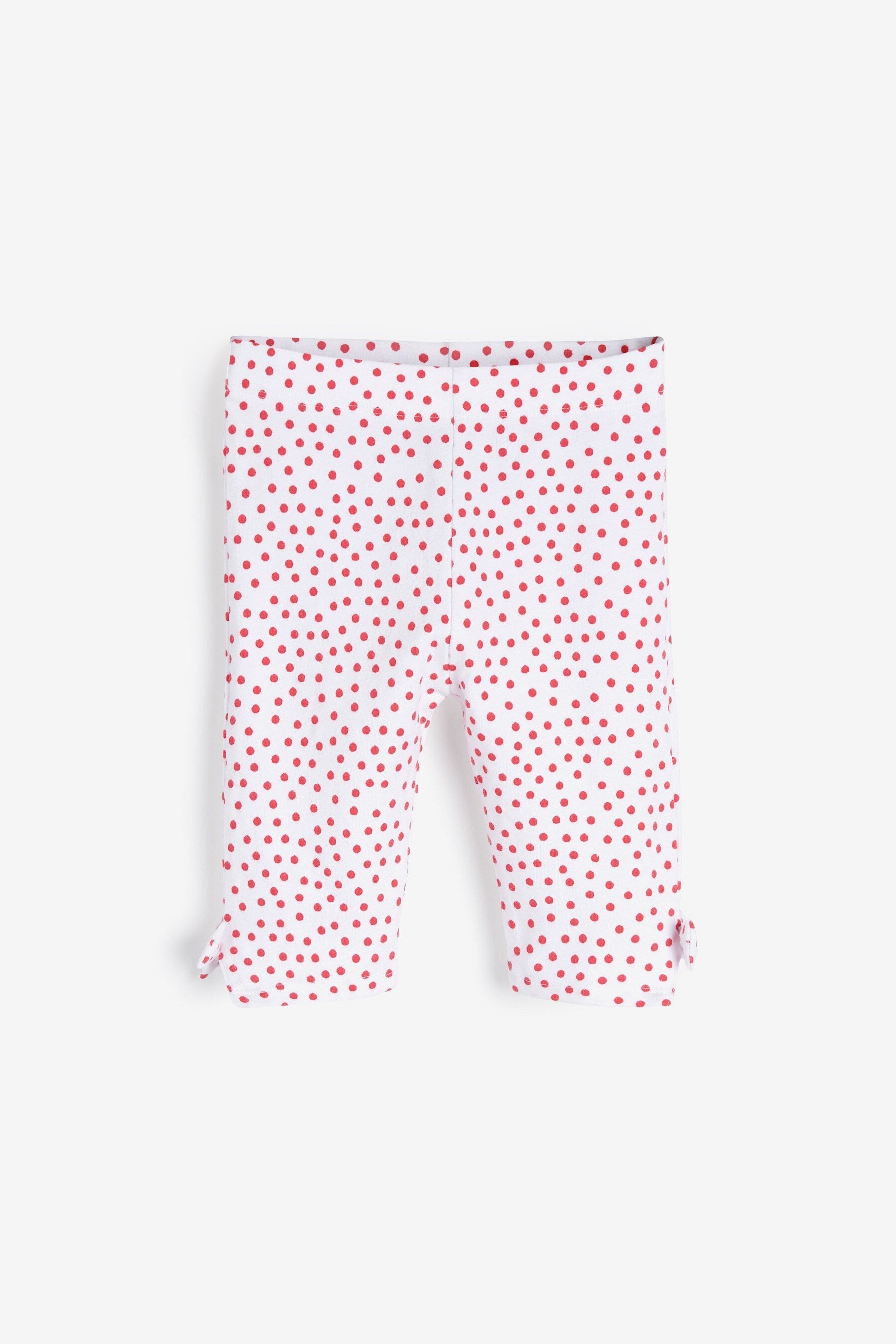 Red/Blue 5 Pack Crop Leggings (3mths-7yrs)