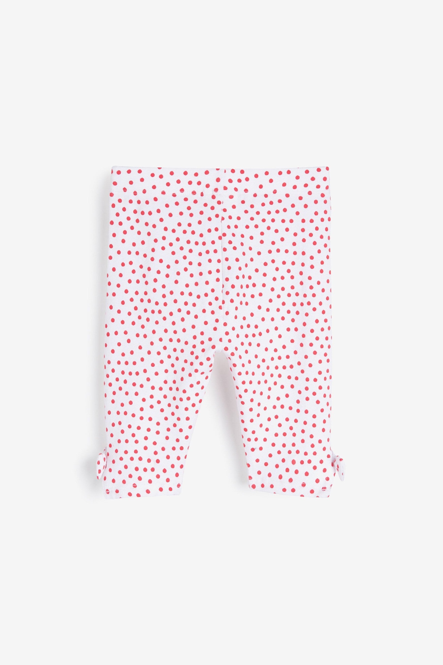 Red/Blue 5 Pack Crop Leggings (3mths-7yrs)