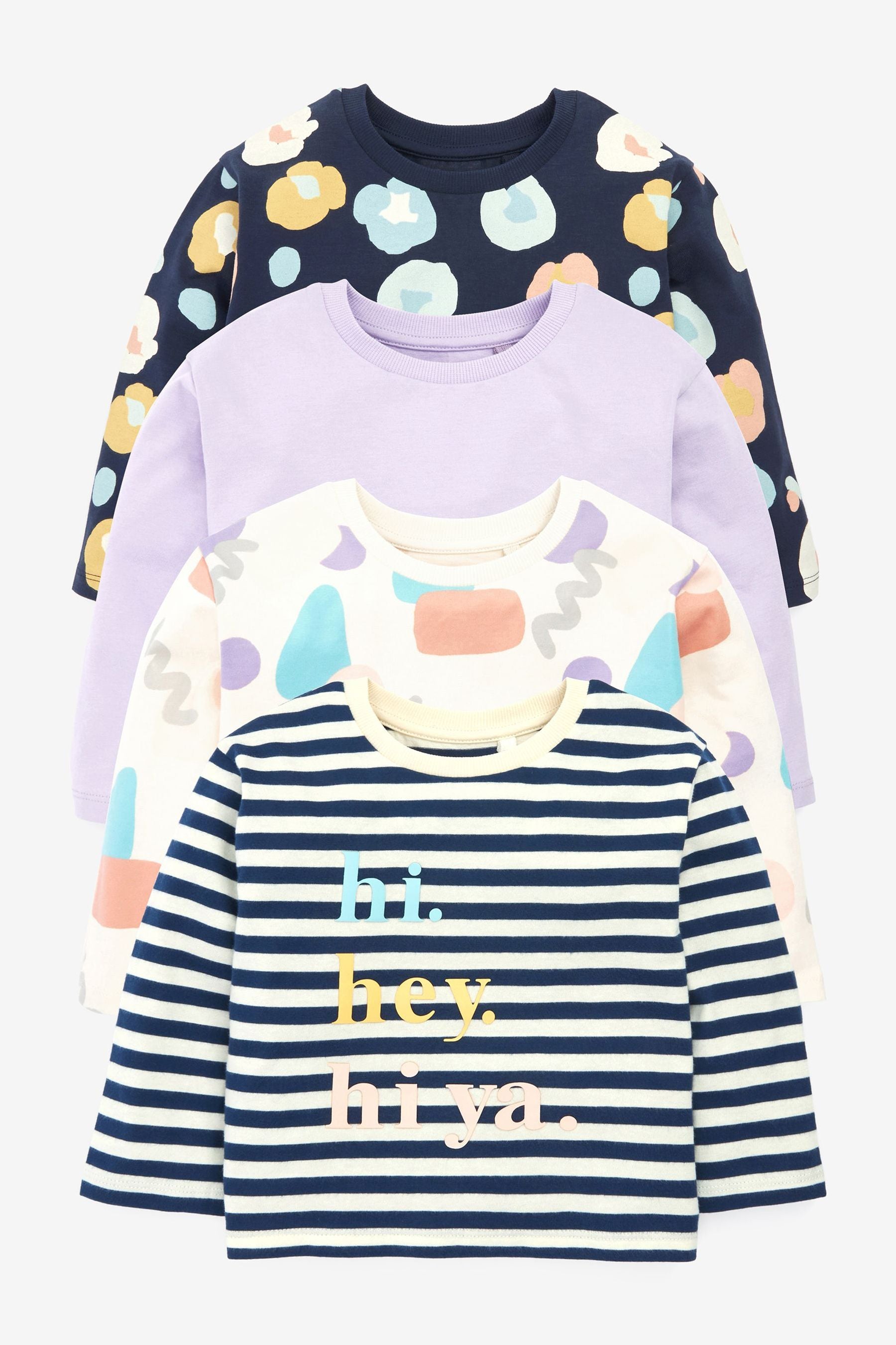 Scandi Prints T-Shirt 4 Pack (3mths-7yrs)