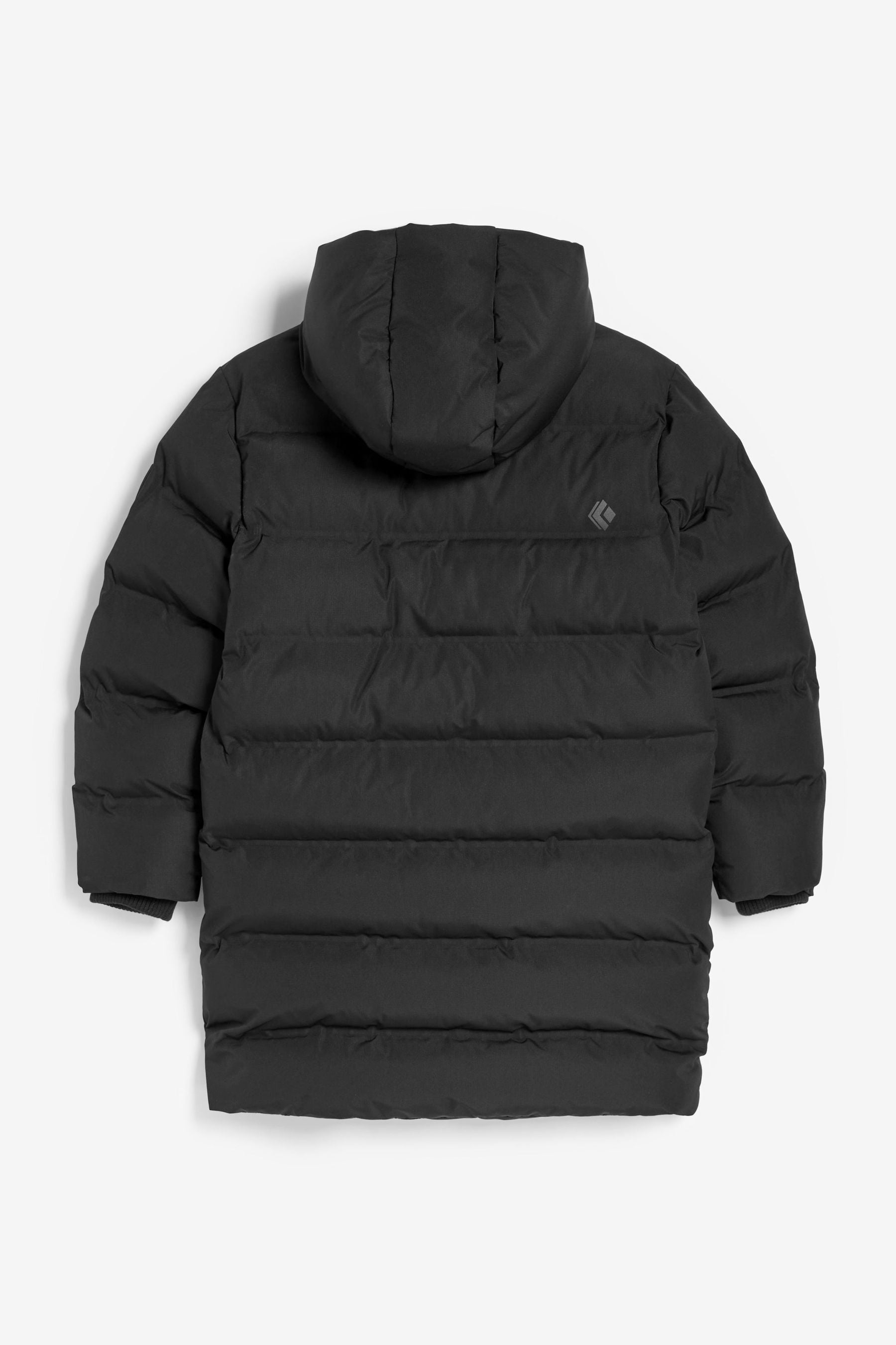 Black Longline Padded Coat (3-17yrs)