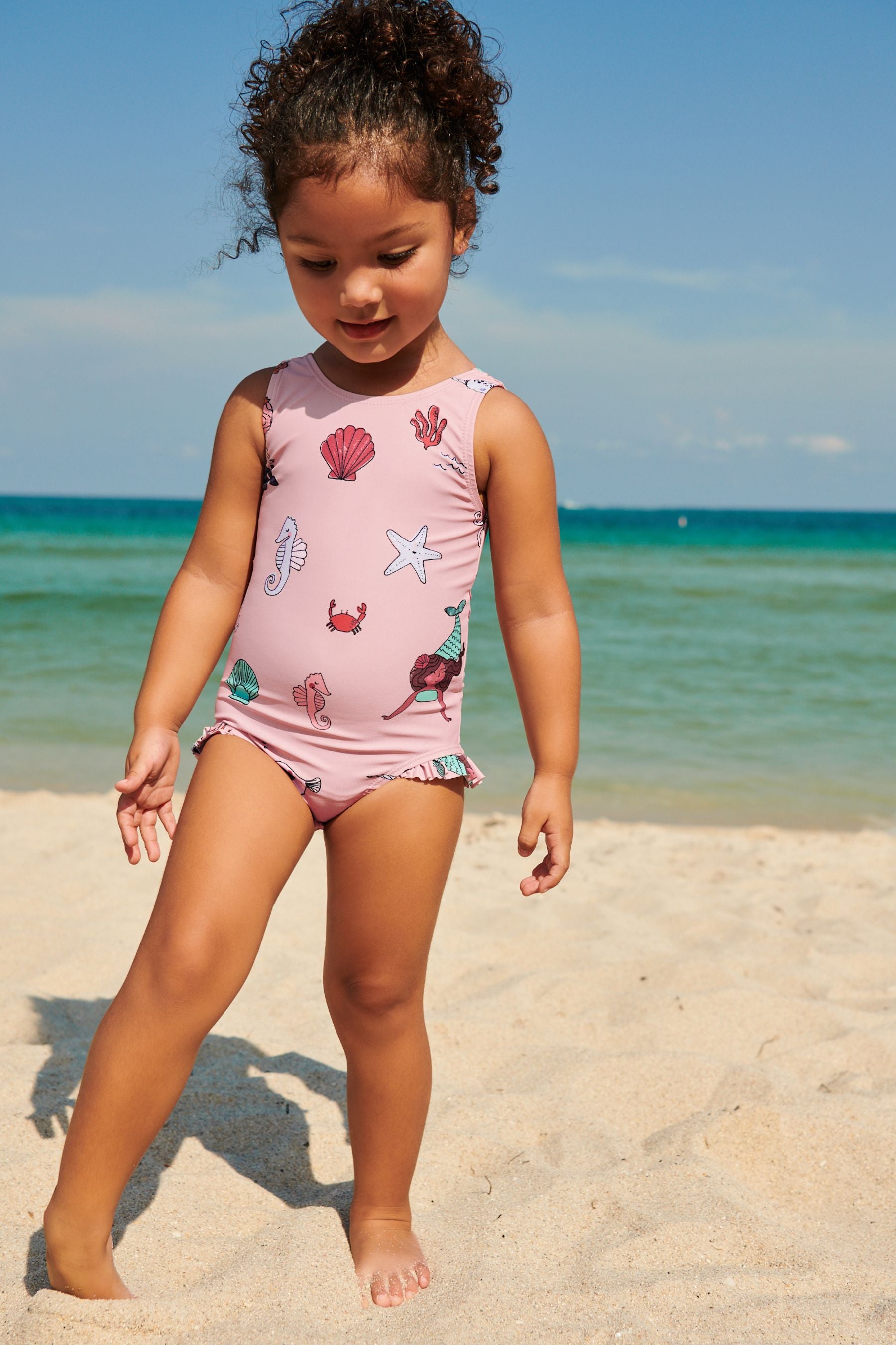 Pale Pink Swimsuit (3mths-7yrs)