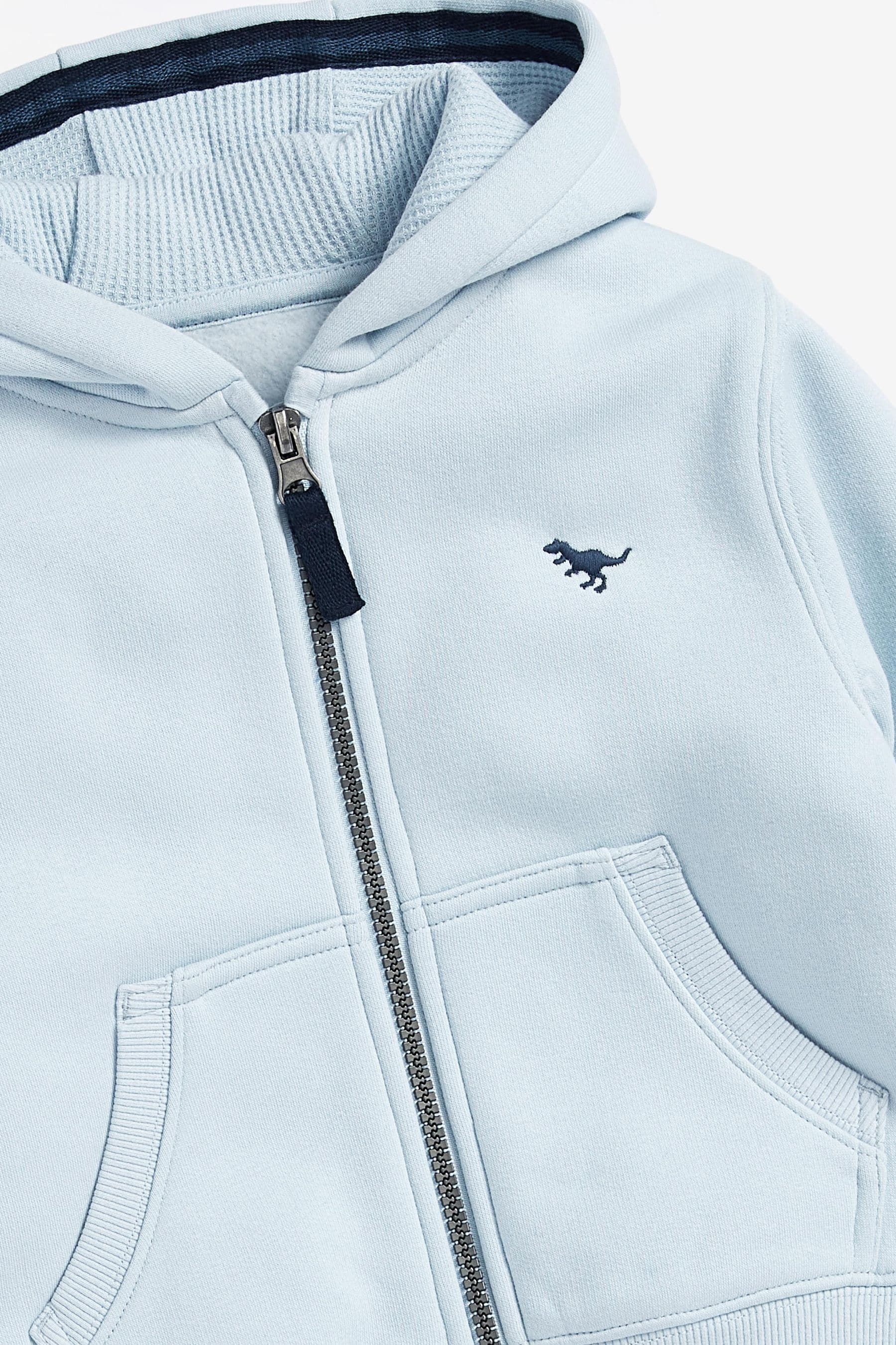 Pale Blue Essential Zip Through Hoodie (3mths-7yrs)