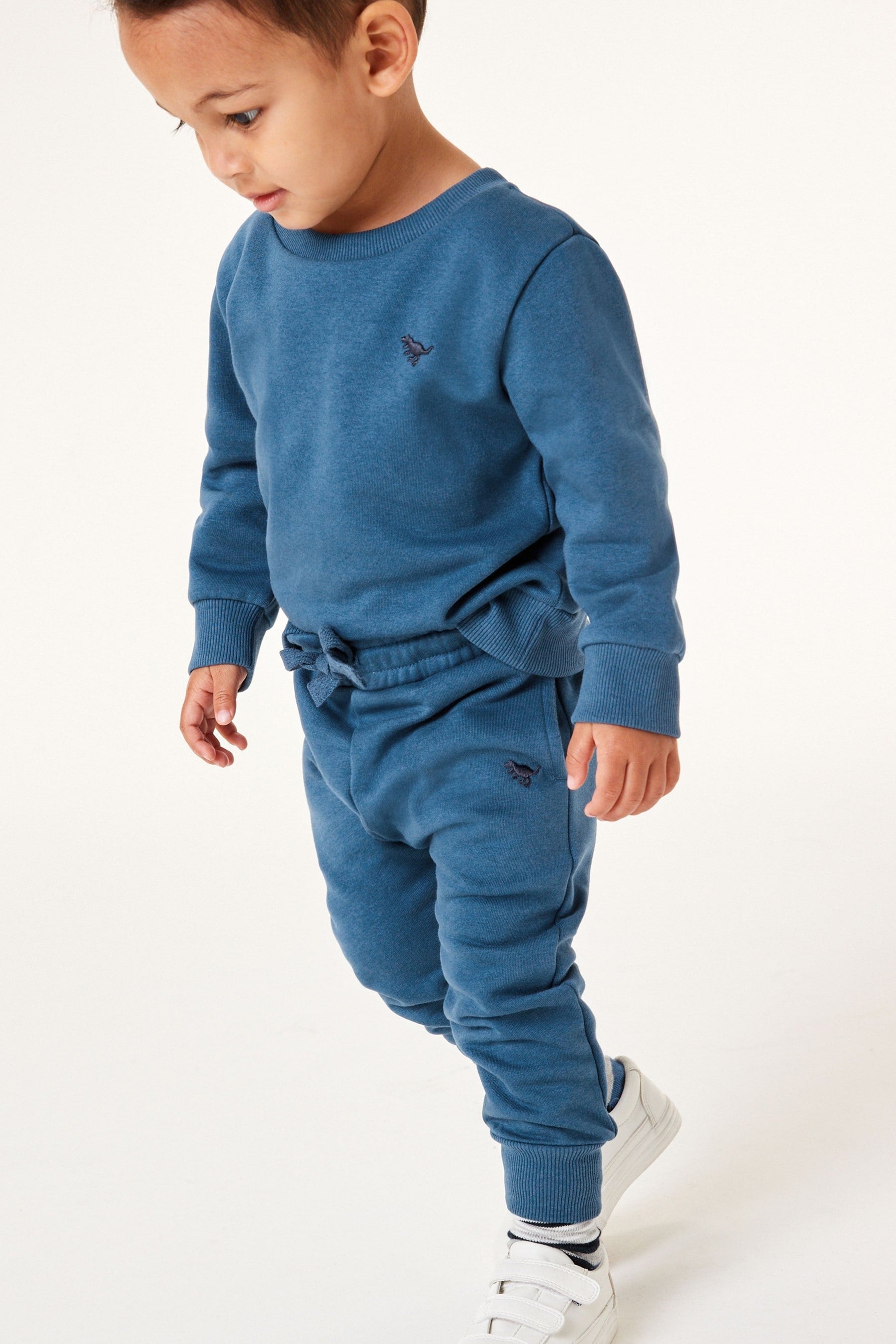 Blue Mid Jersey Sweatshirt And Joggers Set (3mths-7yrs)