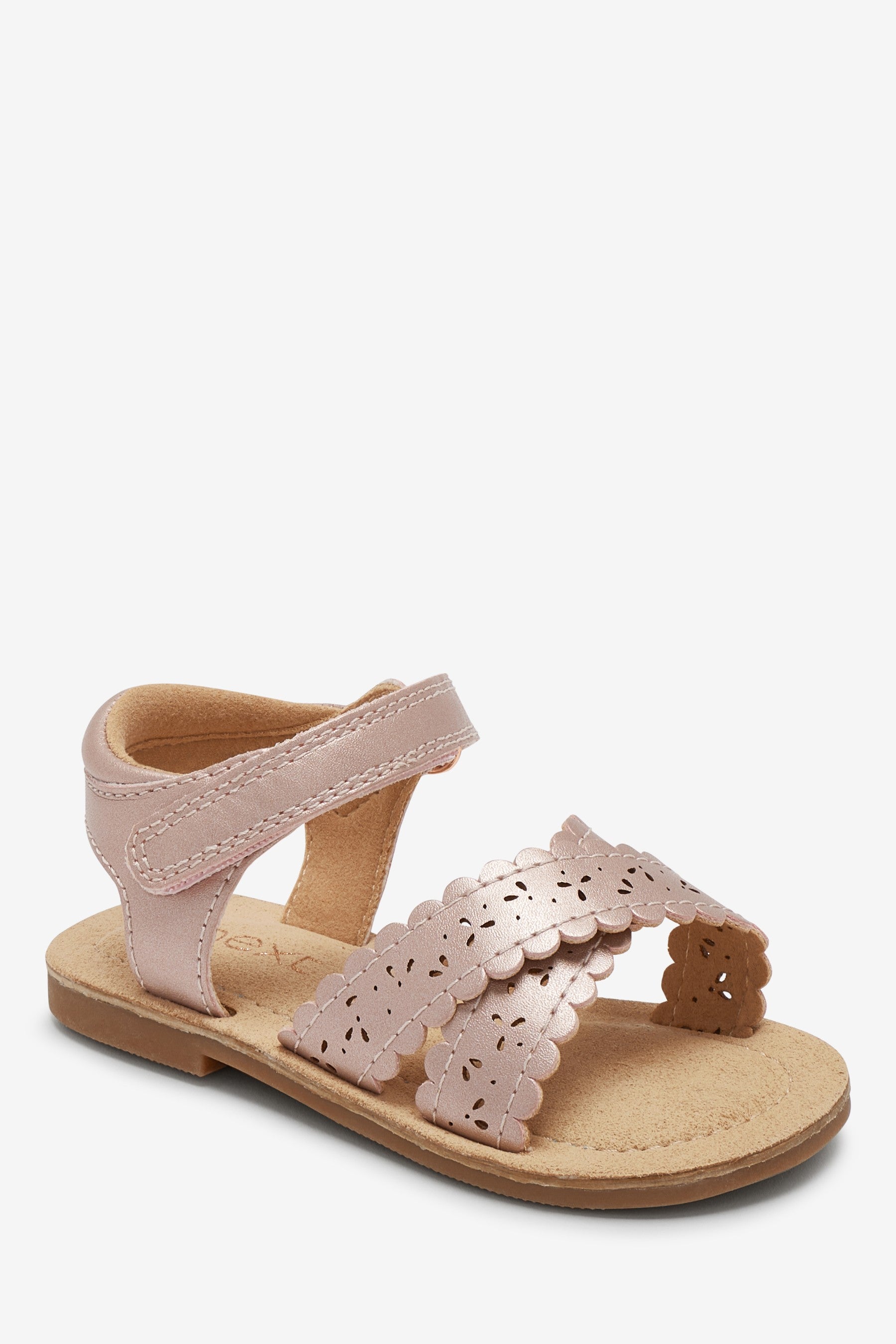 Pink Scallop Sandals