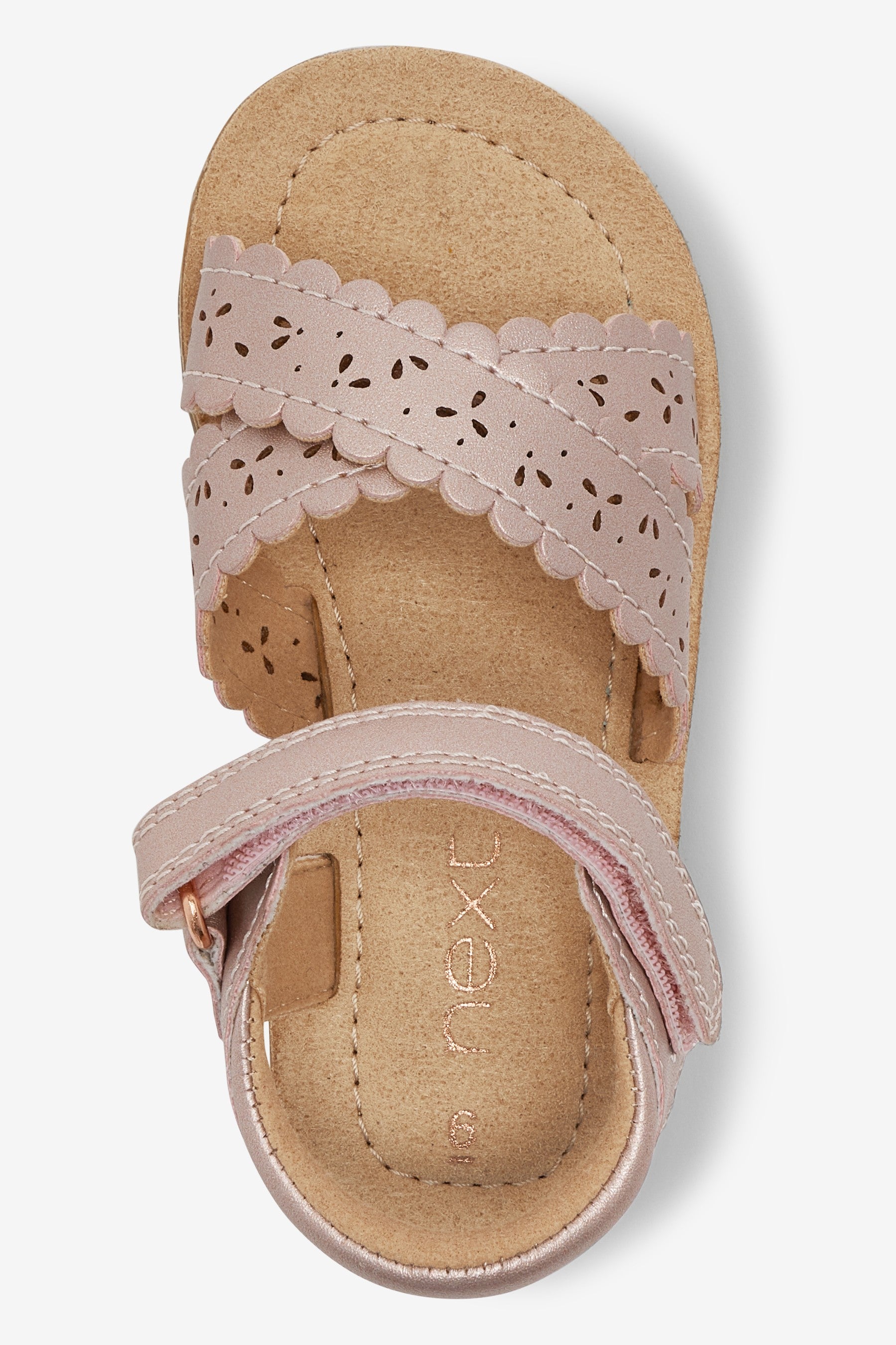 Pink Scallop Sandals