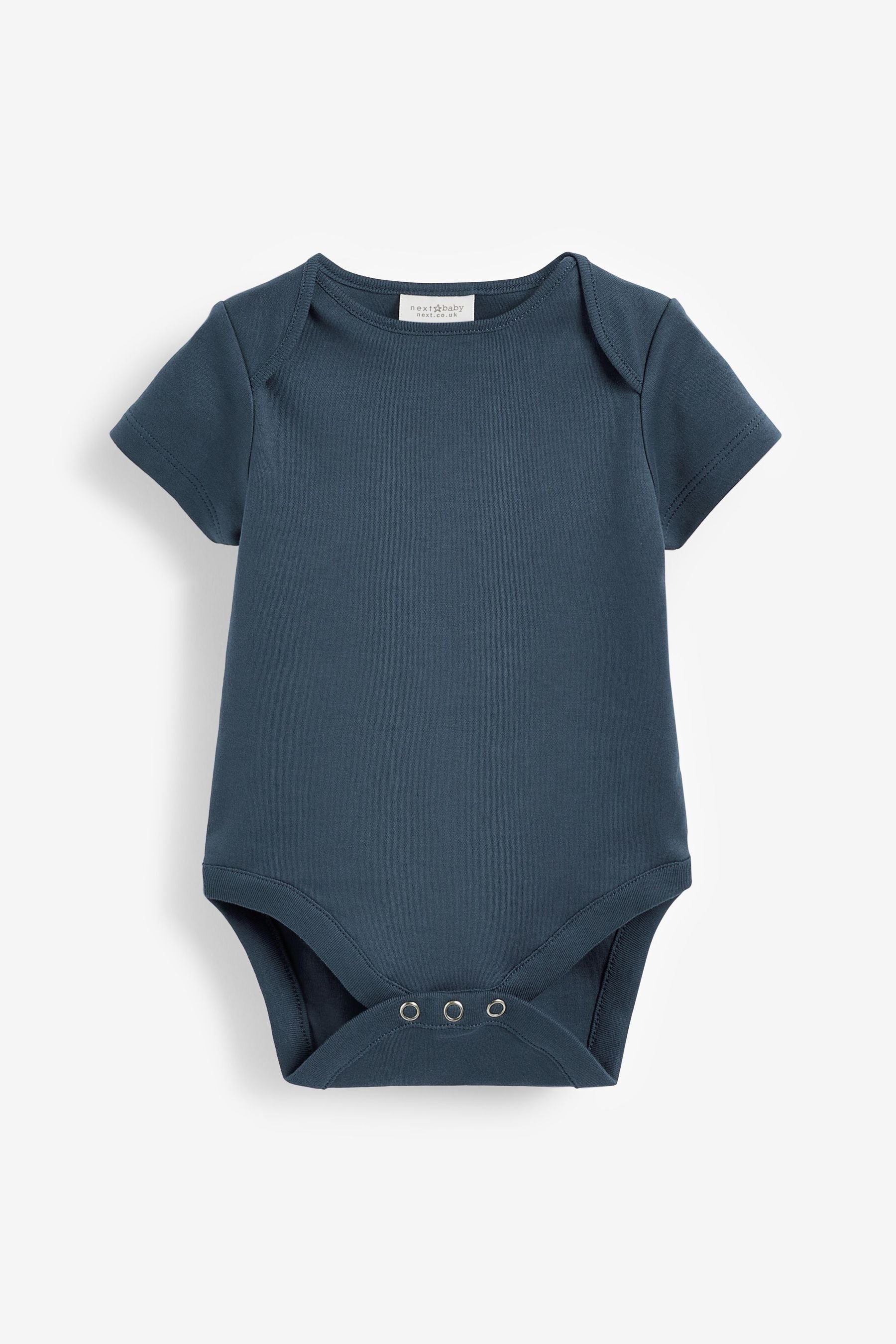 Petrol Blue Plain Baby Bodysuits