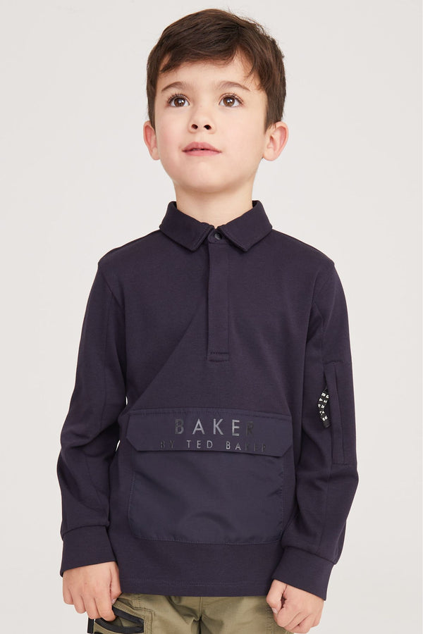 Baker by Ted Baker Long Sleeve Polo Shirt