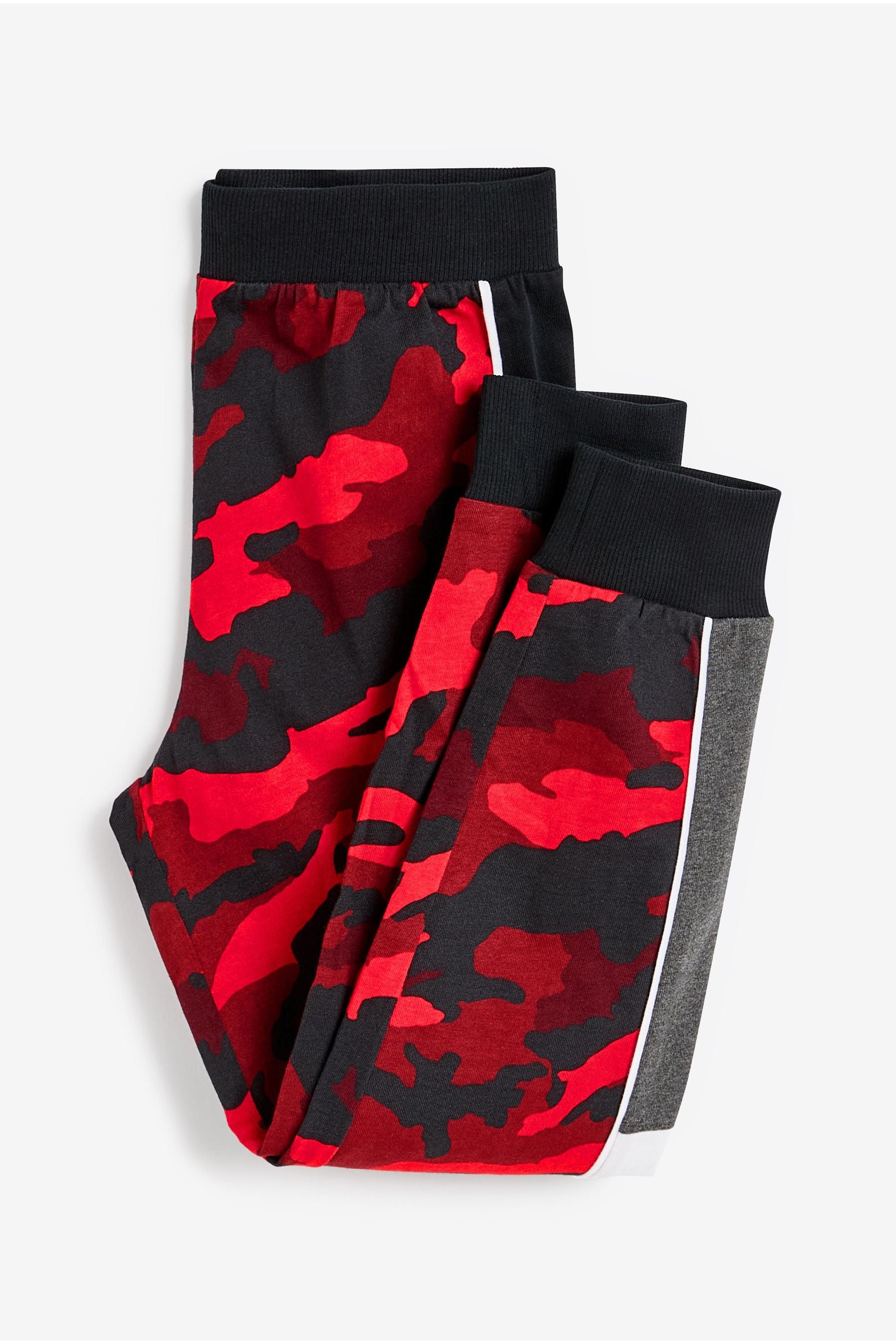 Black/Red Camouflage Pyjamas 3 Pack (3-16yrs)