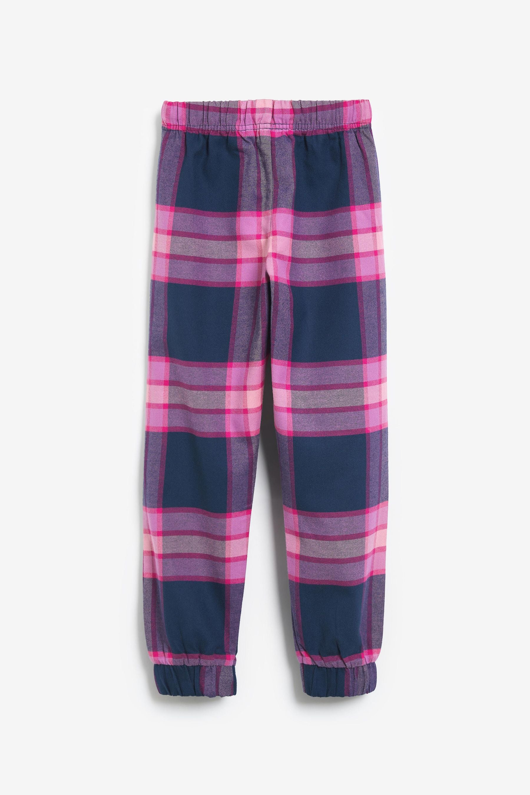 Pink/Blue 2 Pack Check Pyjamas (3-16yrs)