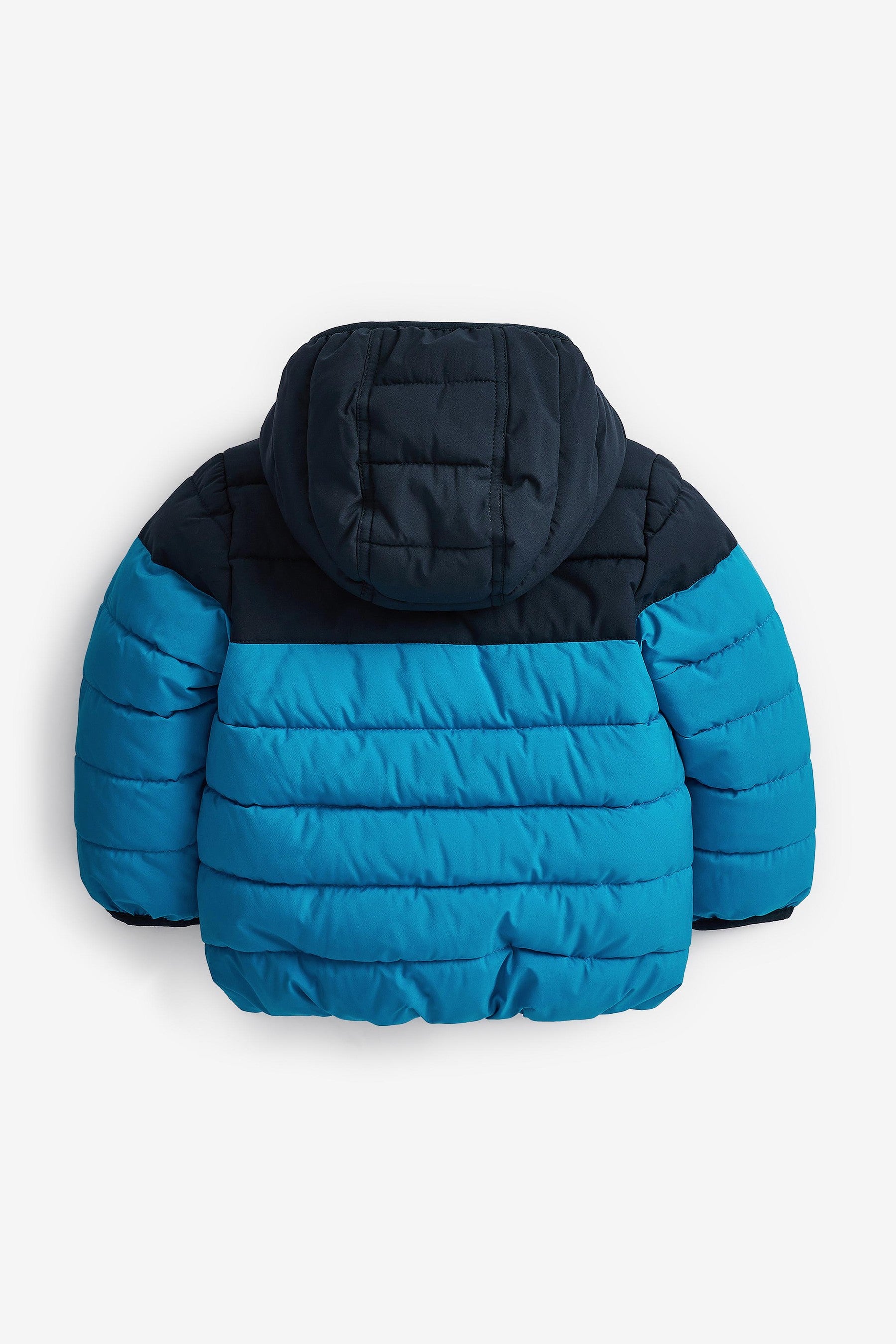 Blue Colourblock Padded Coat (3mths-7yrs)