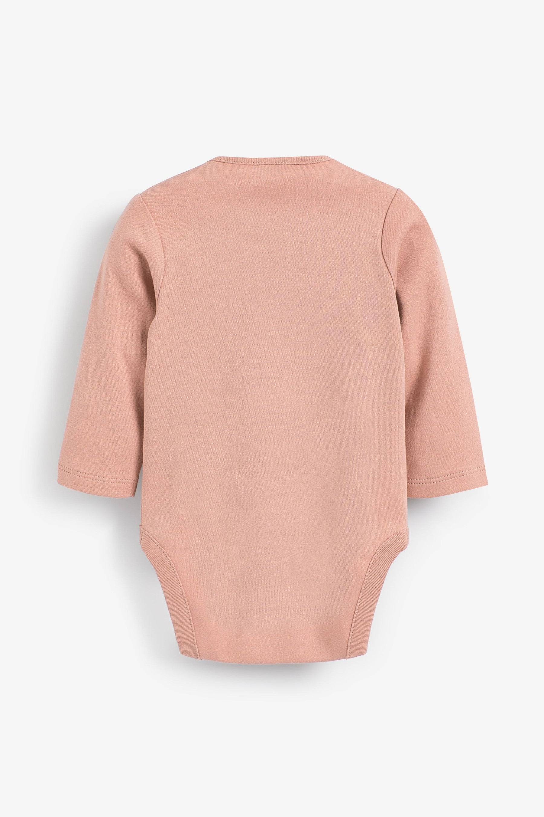 Dusky Pink Baby 5 Pack Essential Long Sleeve Bodysuits (0mths-3yrs)