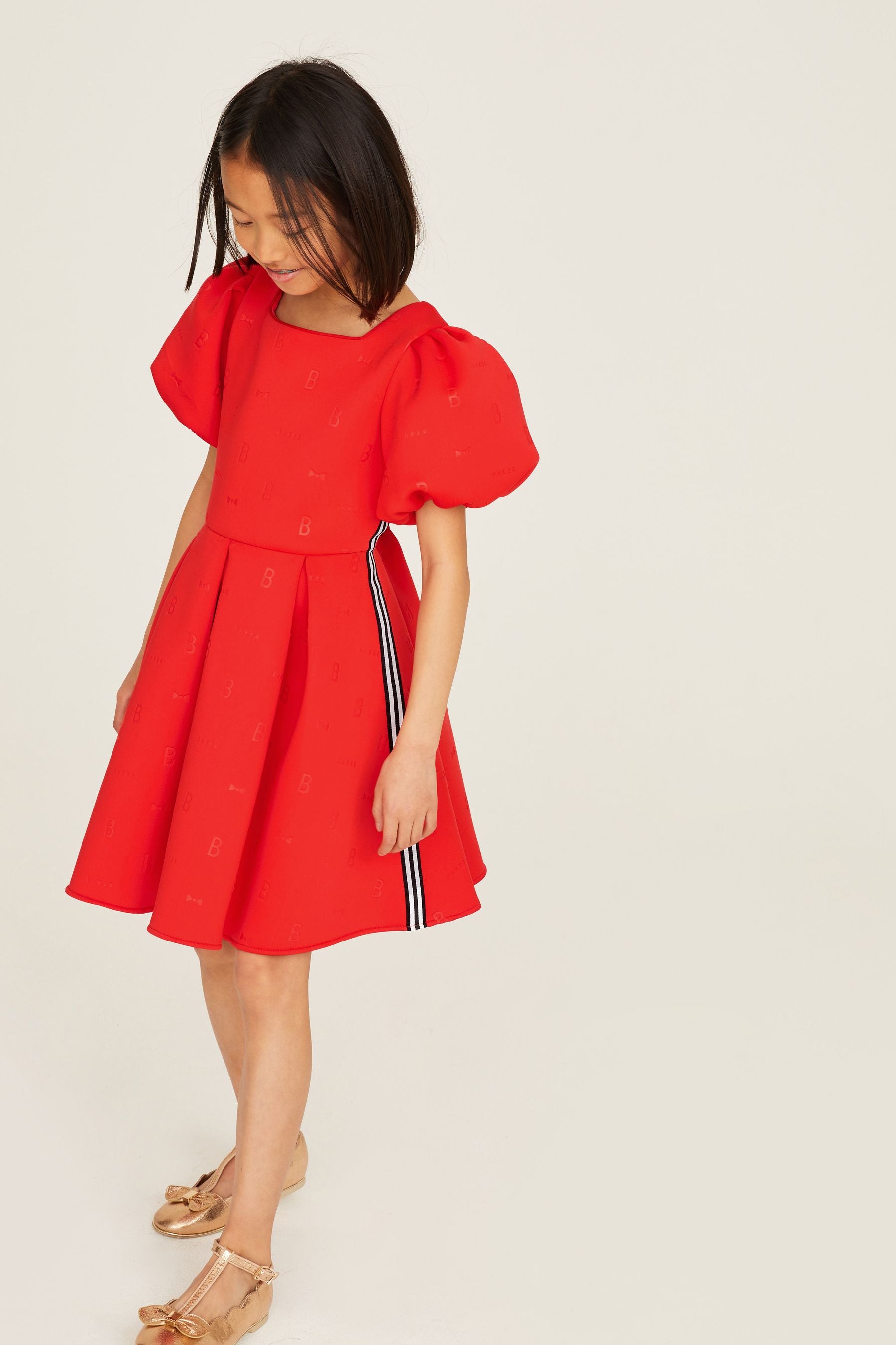 Red Baker by Ted Baker Embossed Scuba Dress