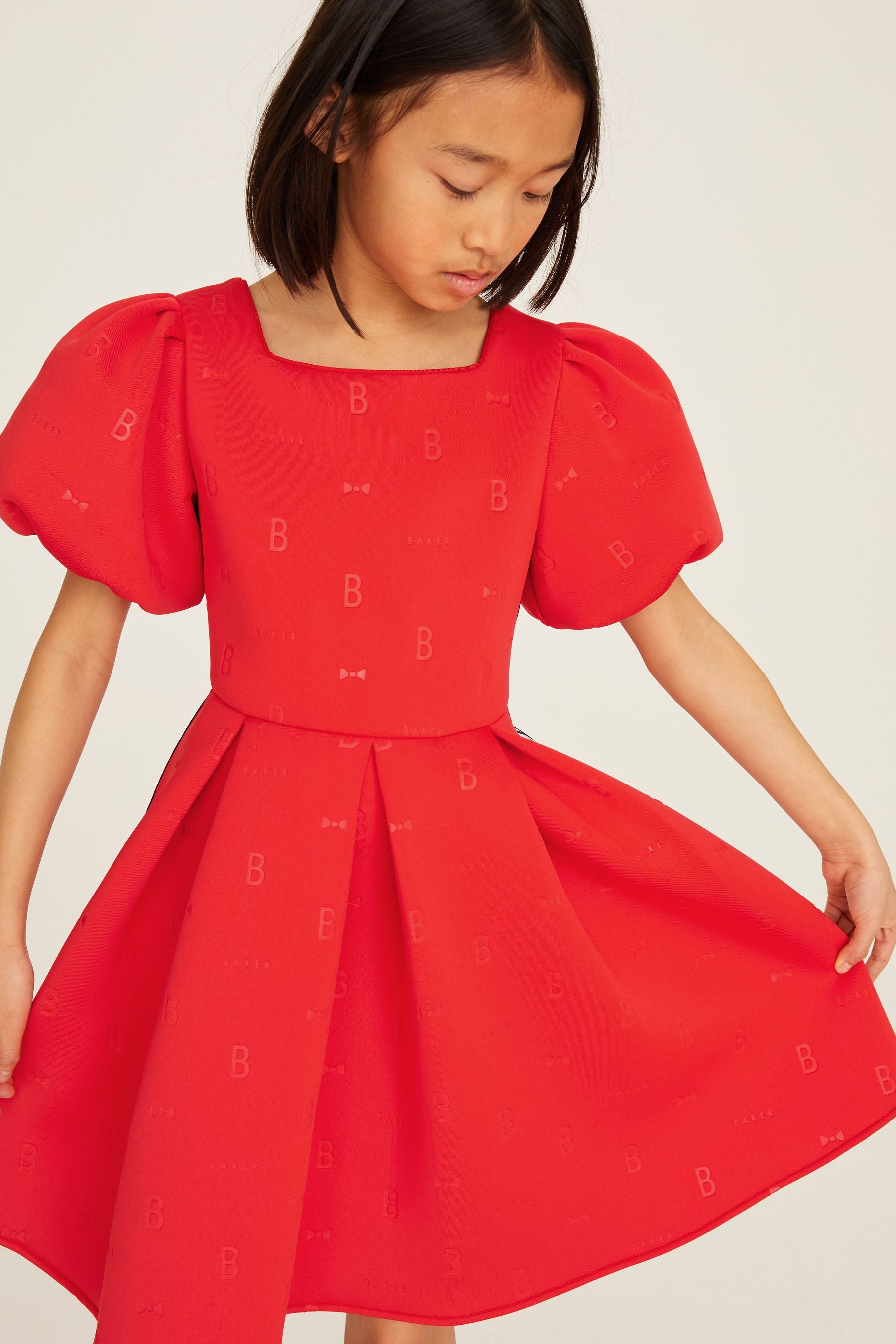 Red Baker by Ted Baker Embossed Scuba Dress