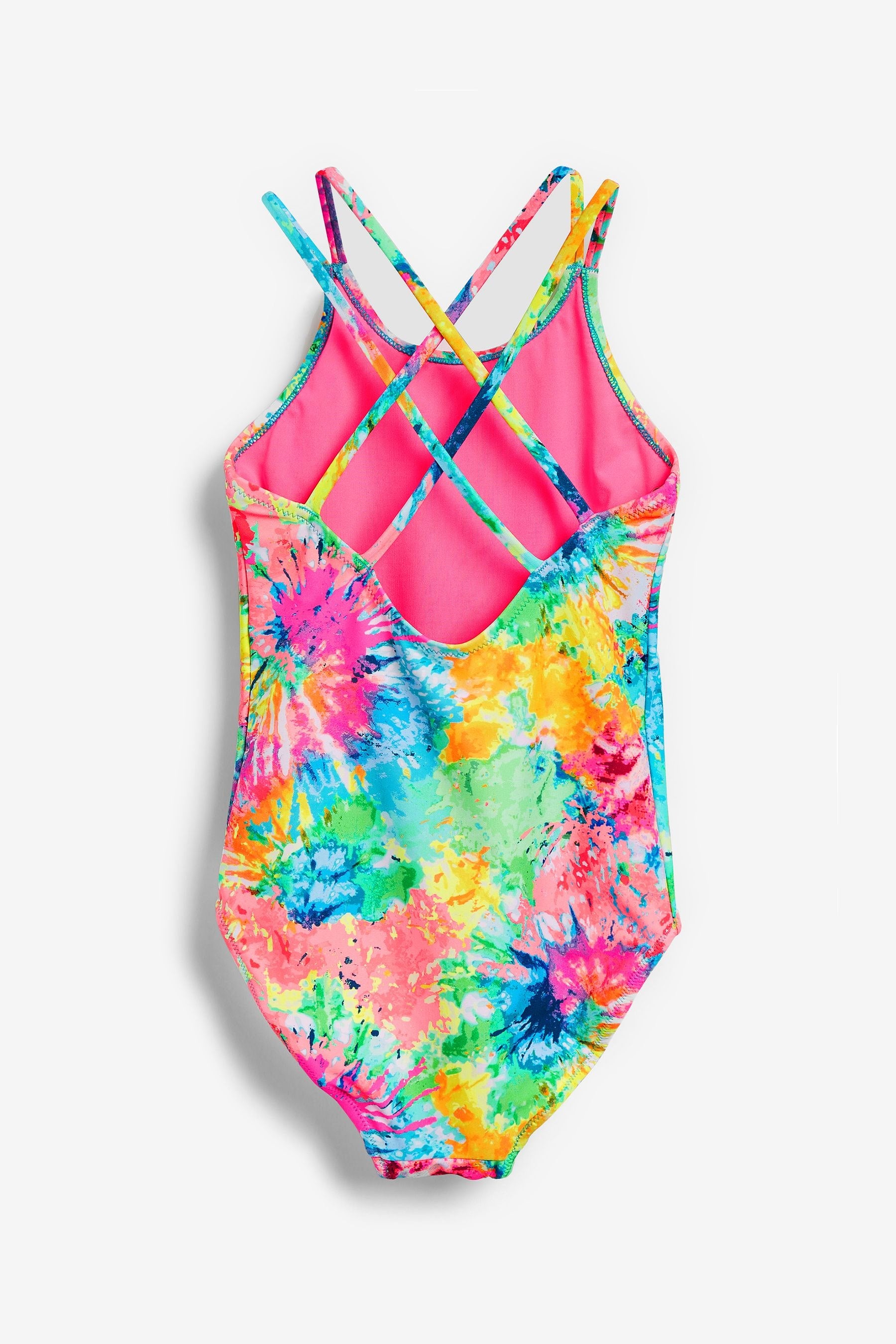 Multi Bright Tie Dye Swimsuit (3-16yrs)