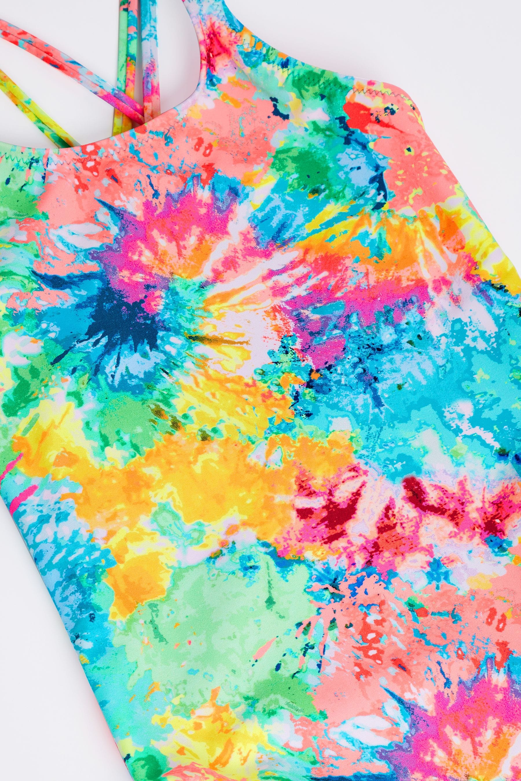 Multi Bright Tie Dye Swimsuit (3-16yrs)