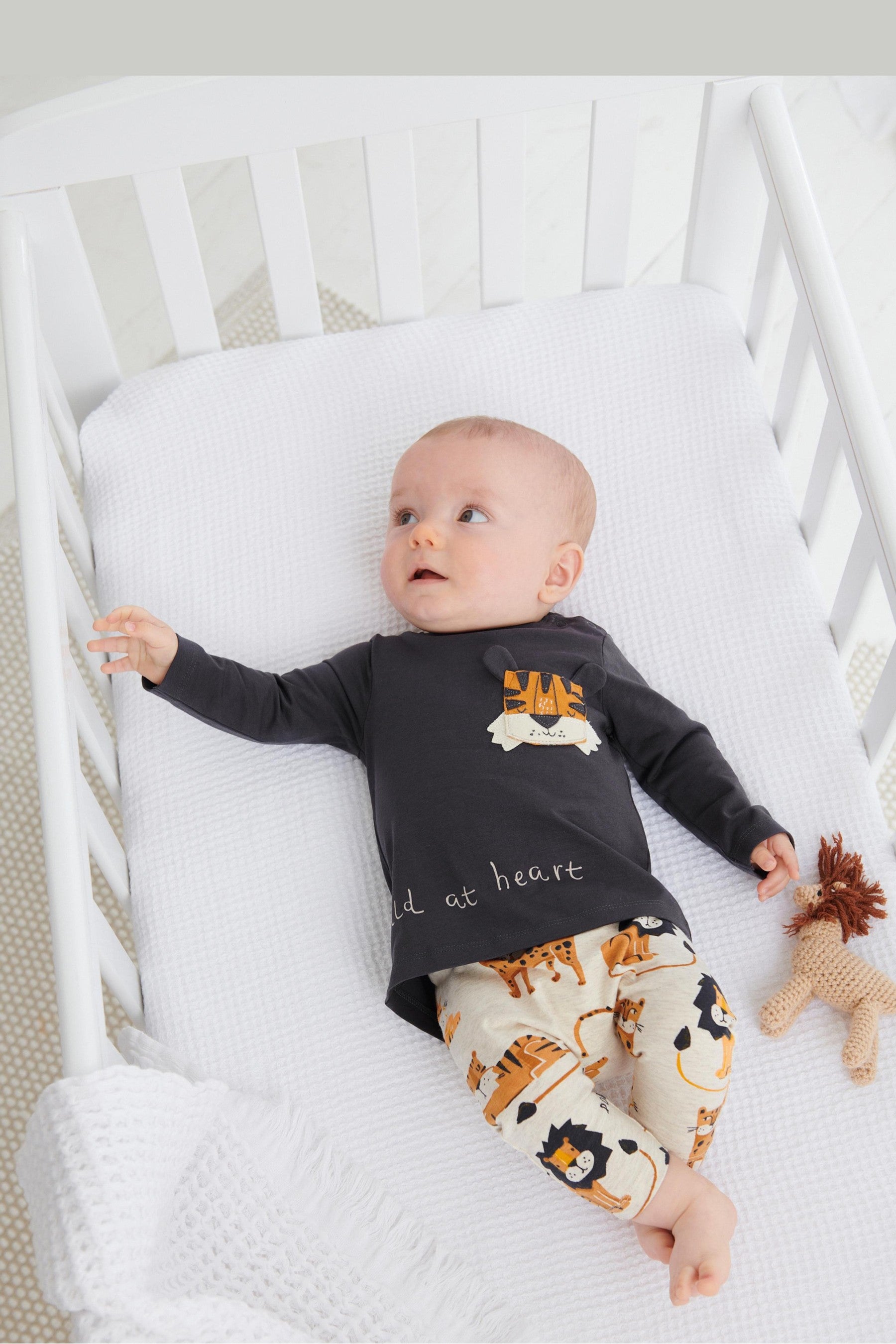 Grey Lion Baby 2 Pack T-Shirt & Leggings Set (0mths-3yrs)