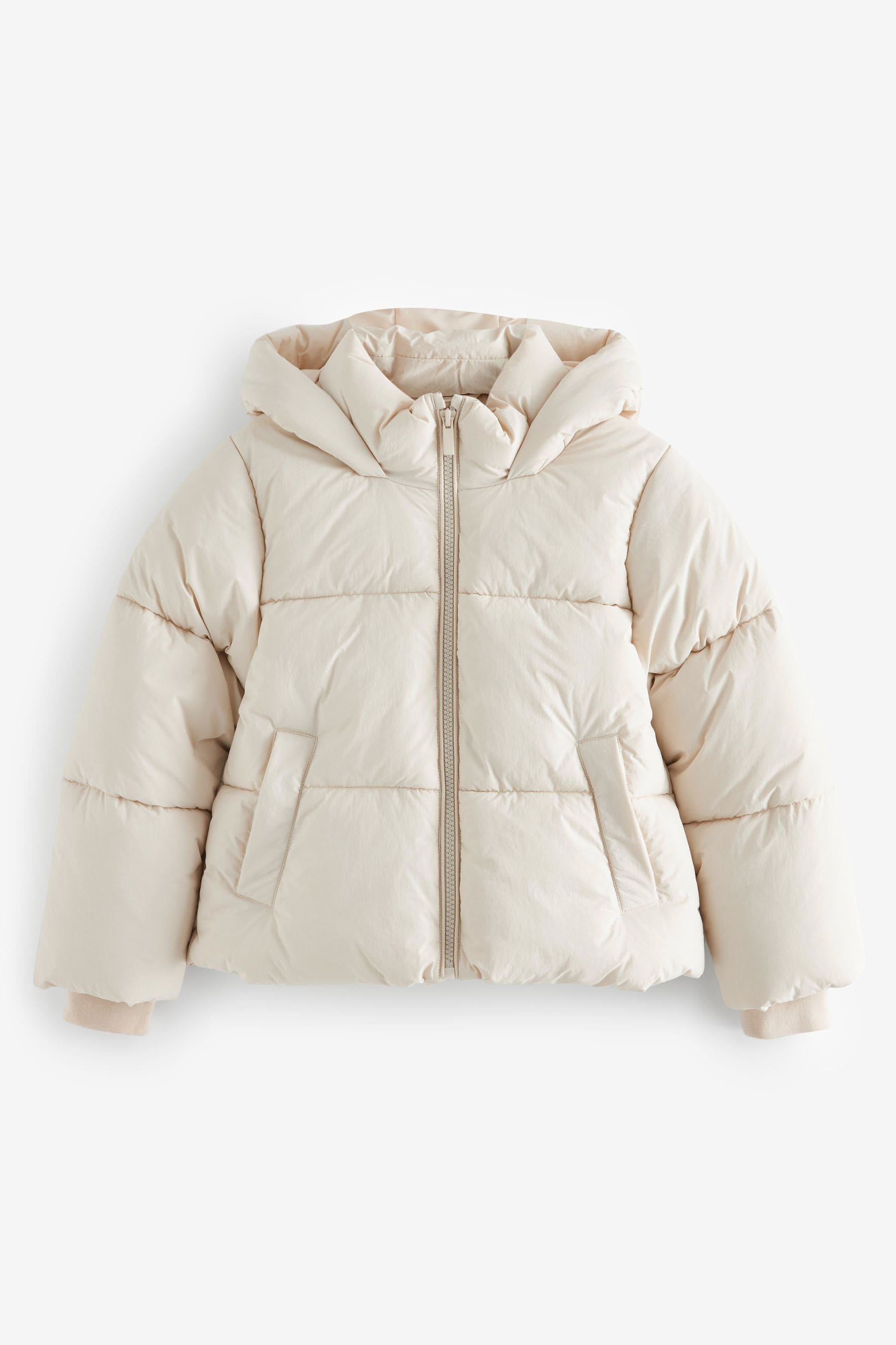 Cream Shower Resistant Cropped Padded Jacket (2-16yrs)