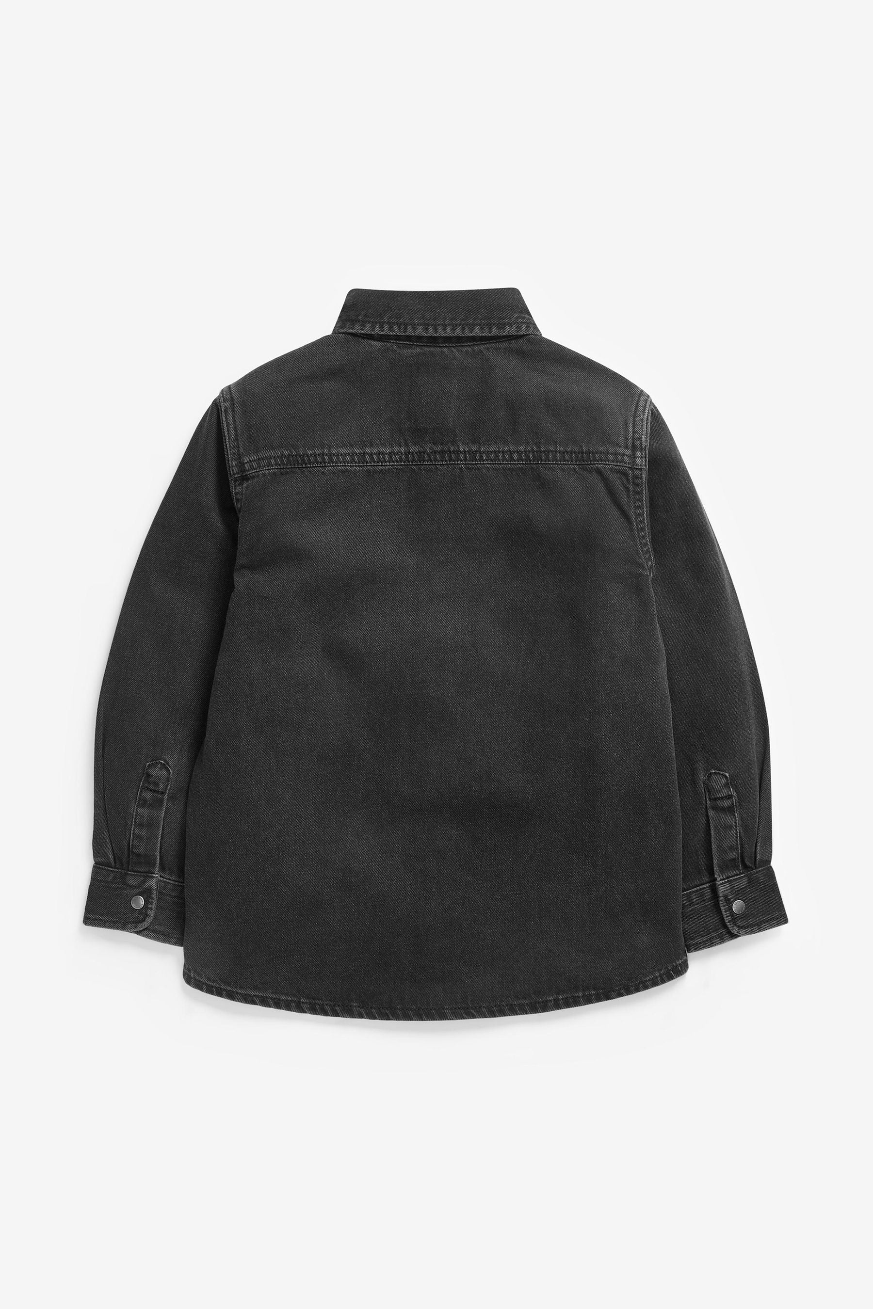 Black Long Sleeve Denim Shirt (3-16yrs)