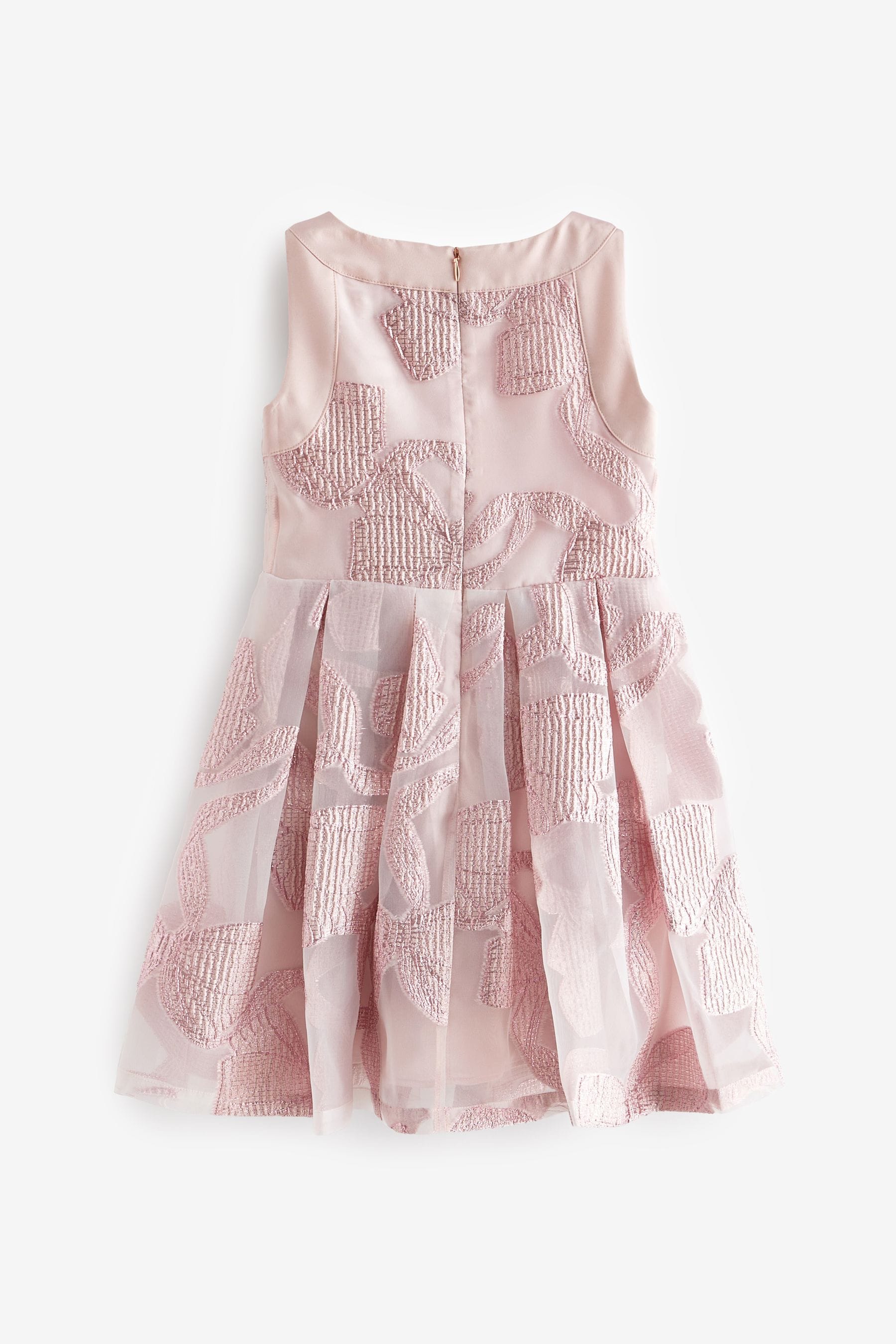 Pink Baker by Ted Baker Sparkly Bow Jacquard Dress