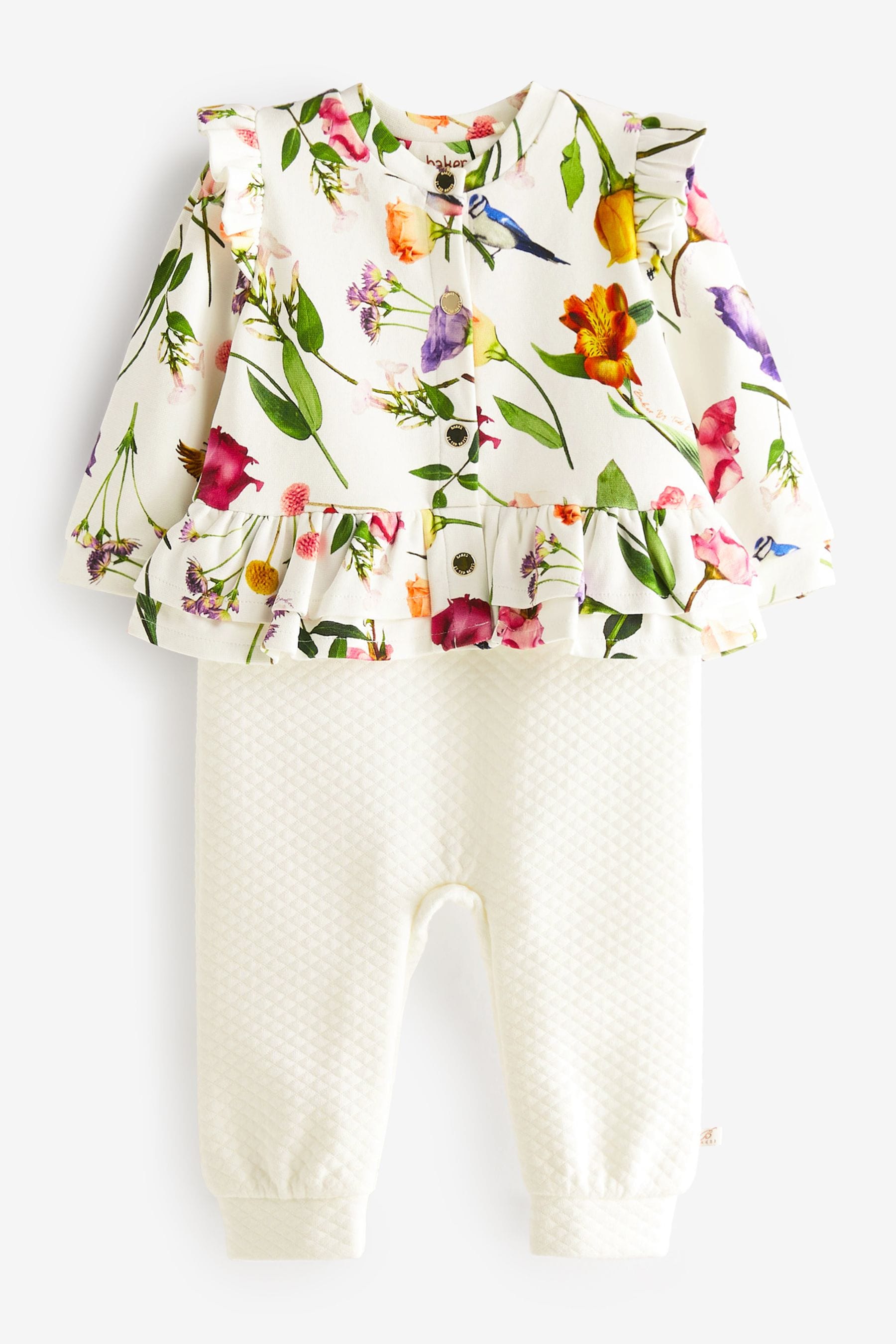 White Baker by Ted Baker Floral White Romper