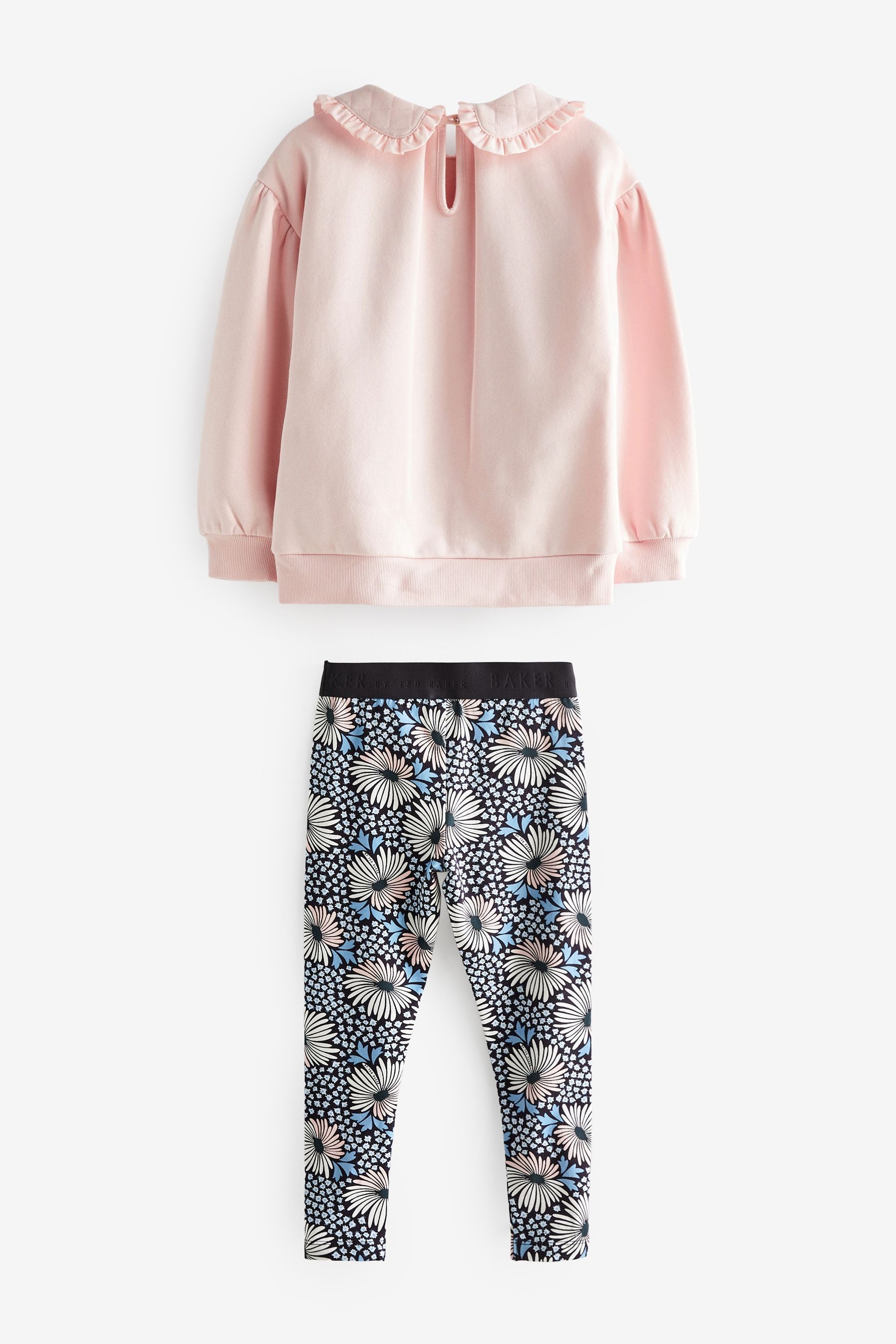 Pink Baker by Ted Baker Pink Legging and Collar Sweater Set