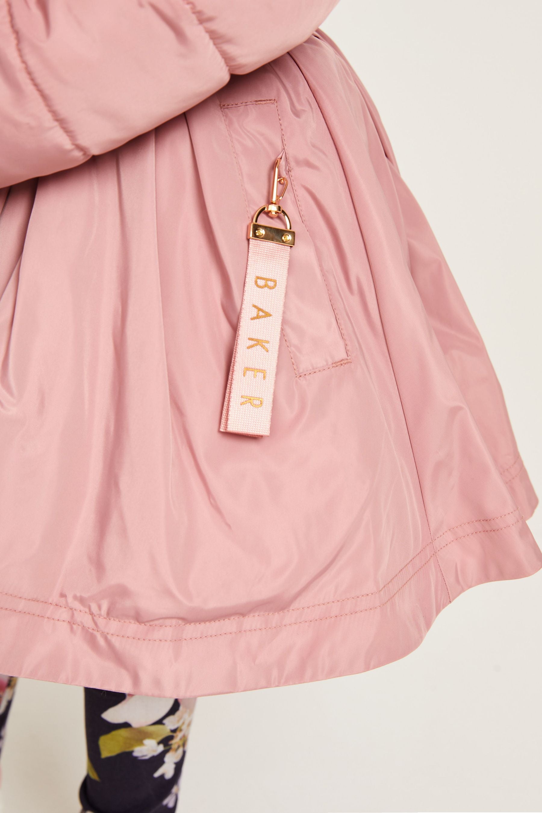 Pink Baker by Ted Baker Shower Resistant Skirted Coat