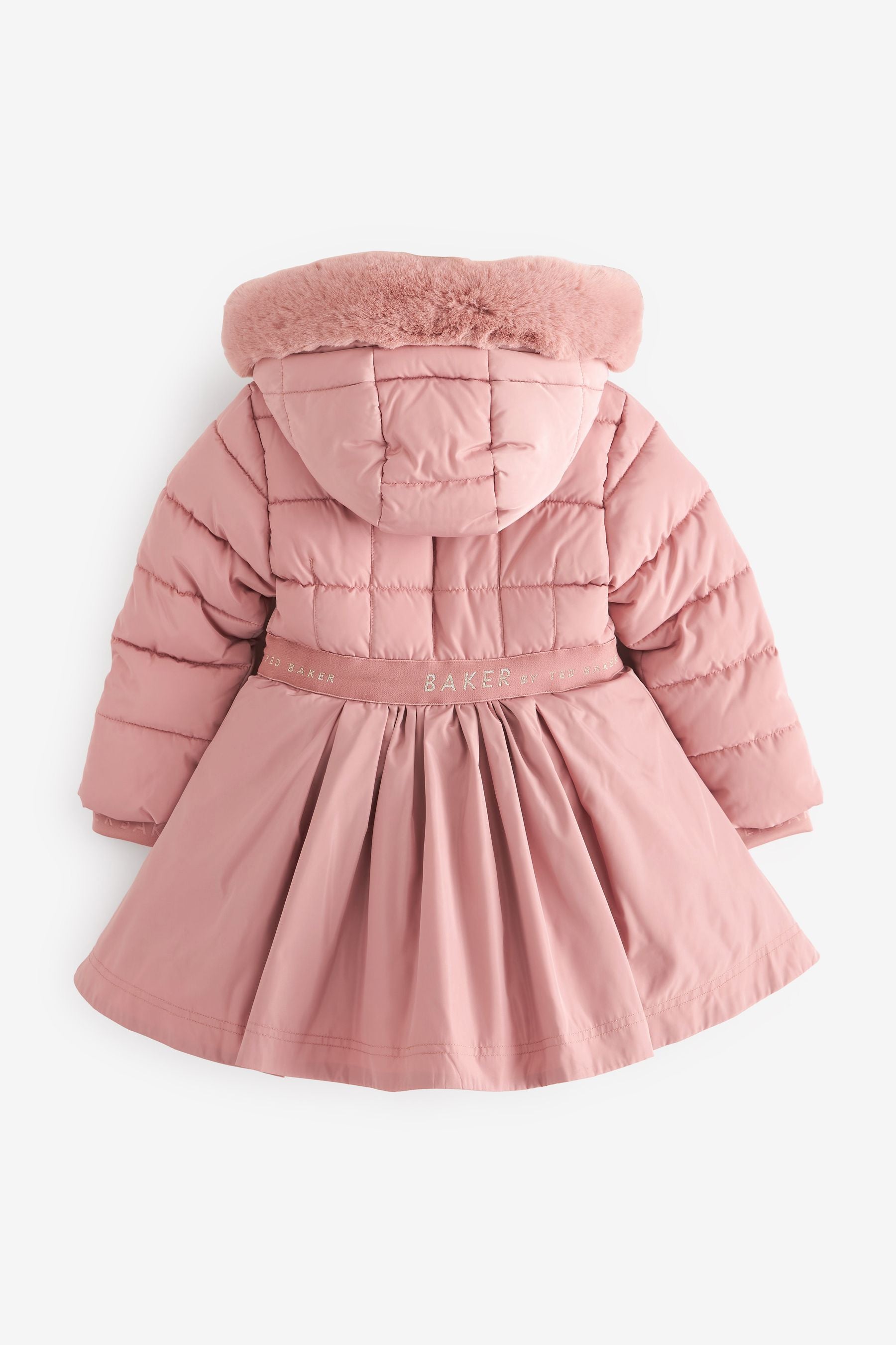 Pink Baker by Ted Baker Shower Resistant Skirted Coat