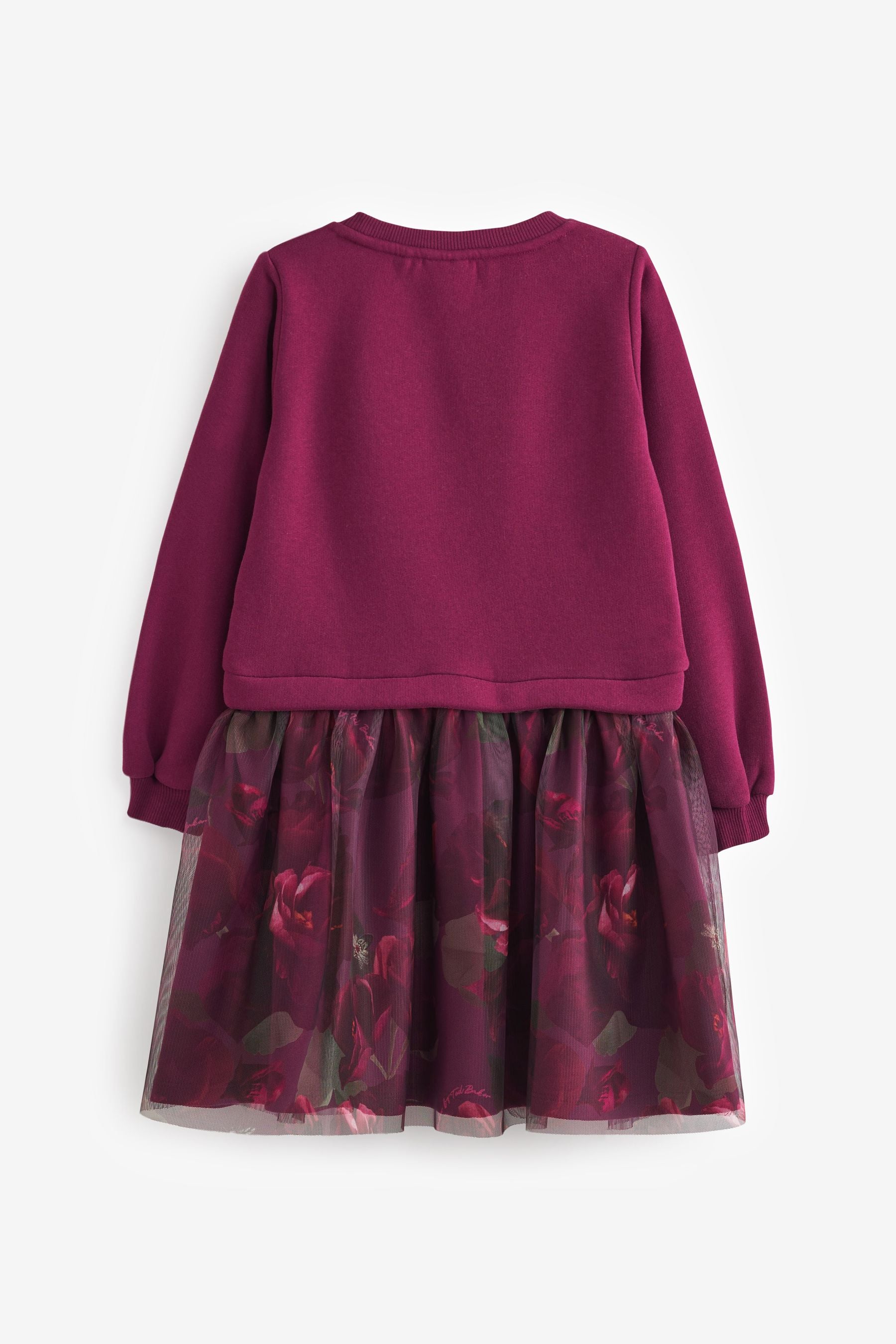 Plum Purple Baker by Ted Baker Plum Purple Burgandy Mockable Dress