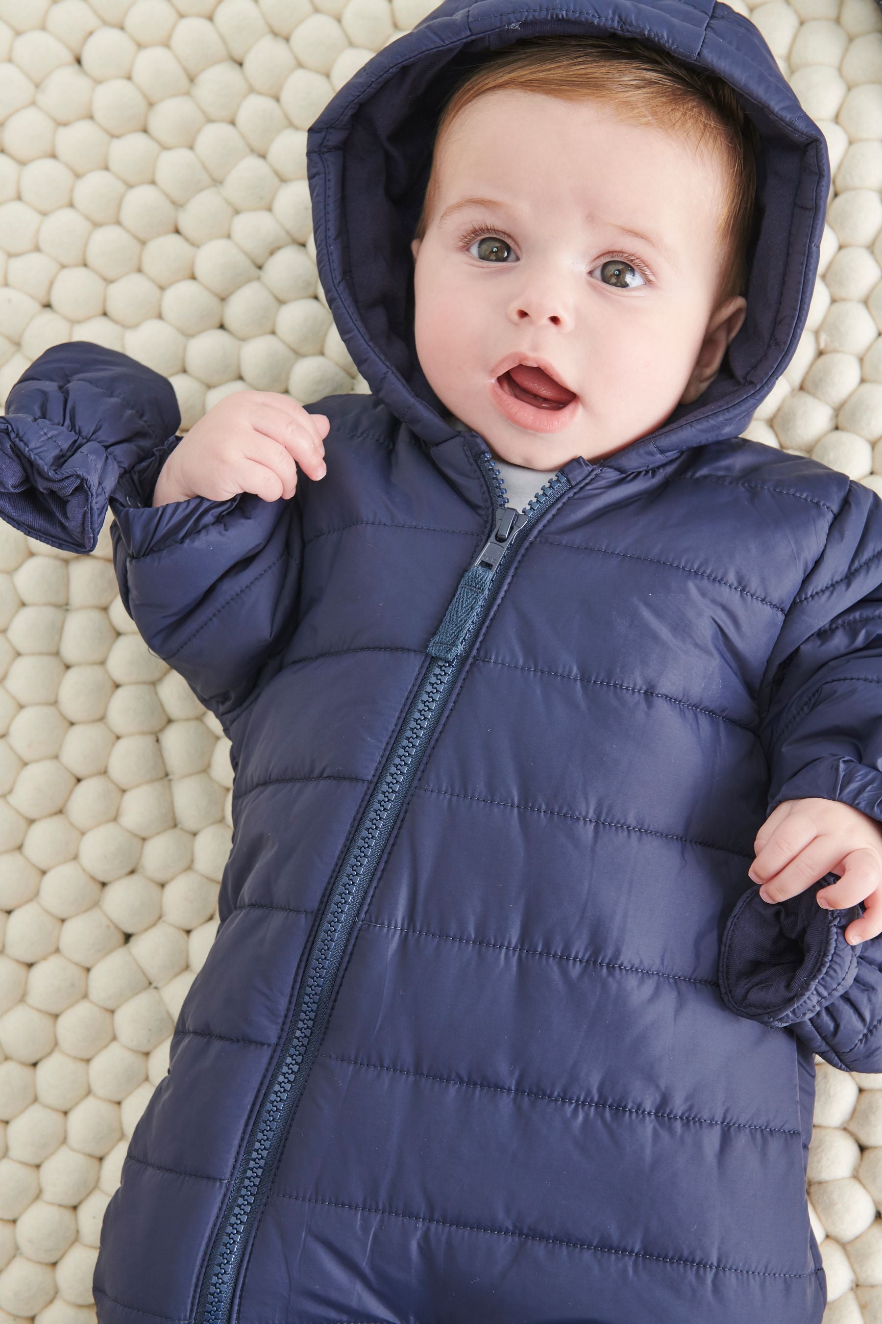 Navy Baby Pramsuit (0mths-2yrs)