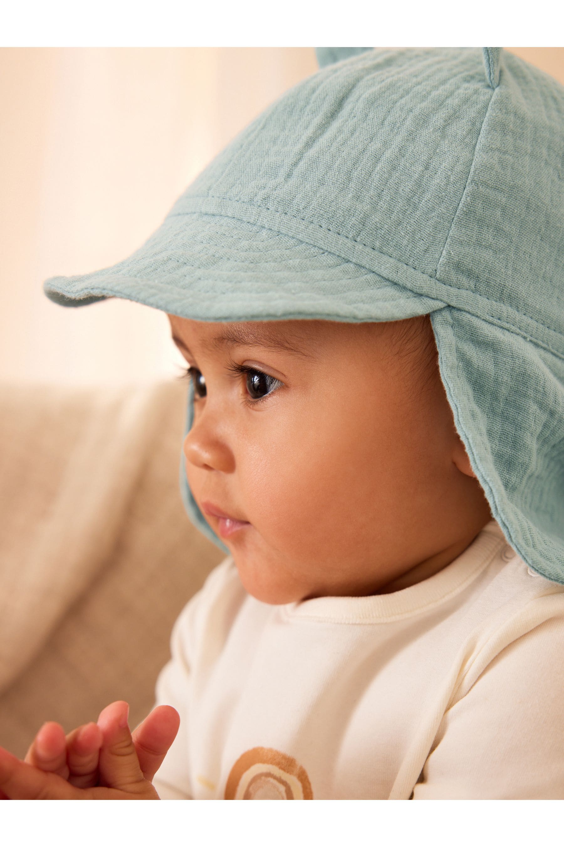 Green Legionnaire Baby Hat (0mths-2yrs)