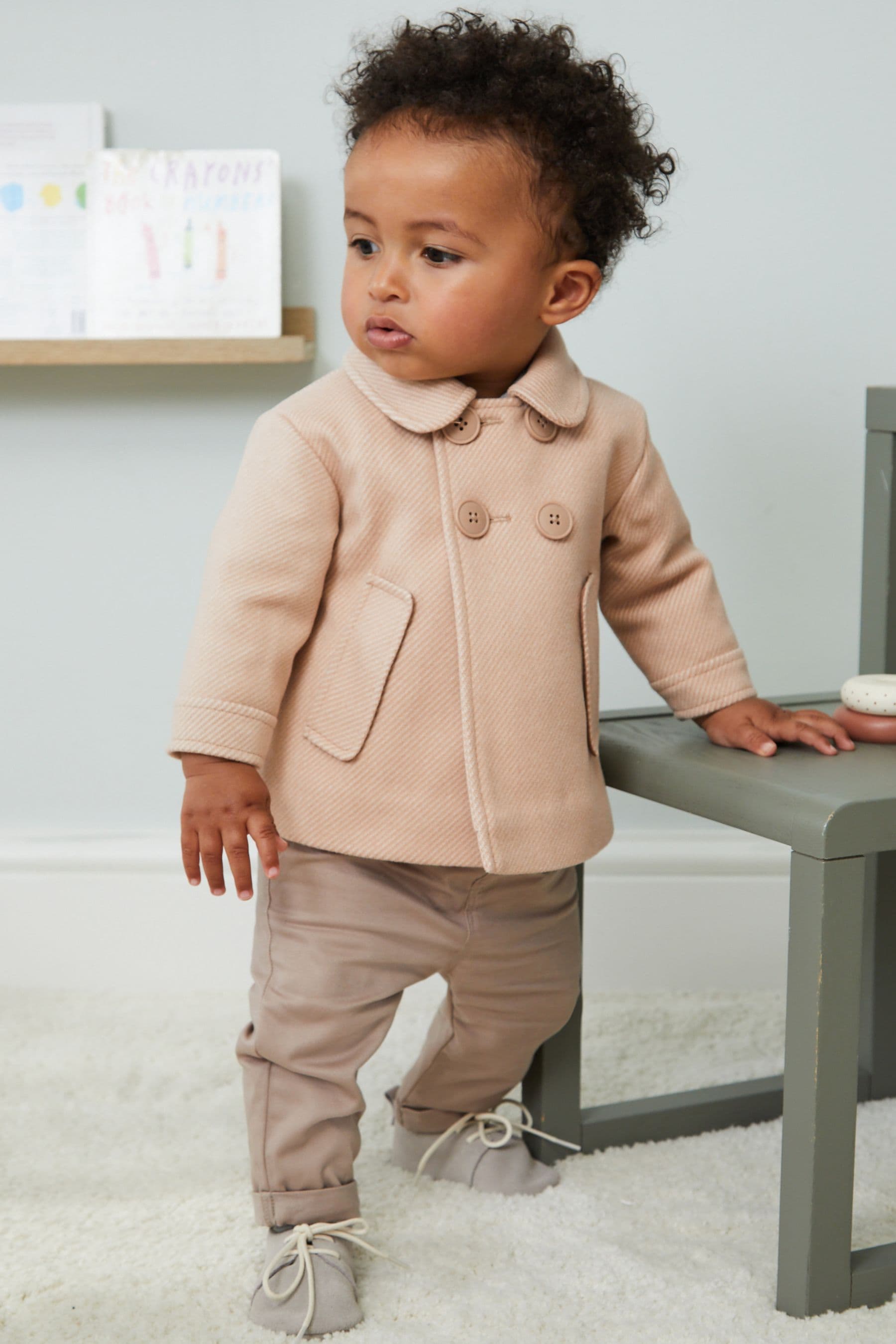 Tan Brown Smart Baby Coat