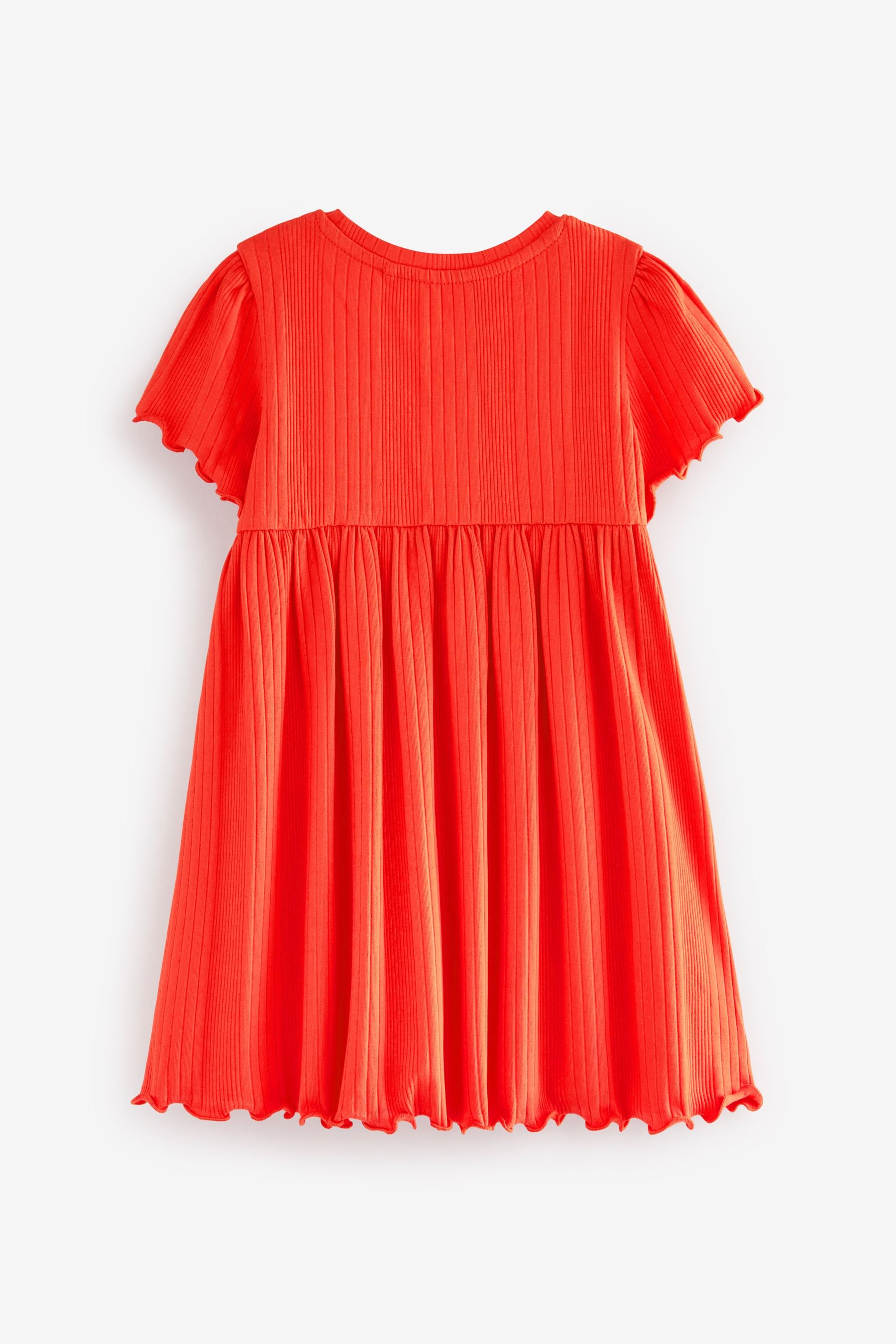 Red Rib Jersey Dress (3mths-7yrs)