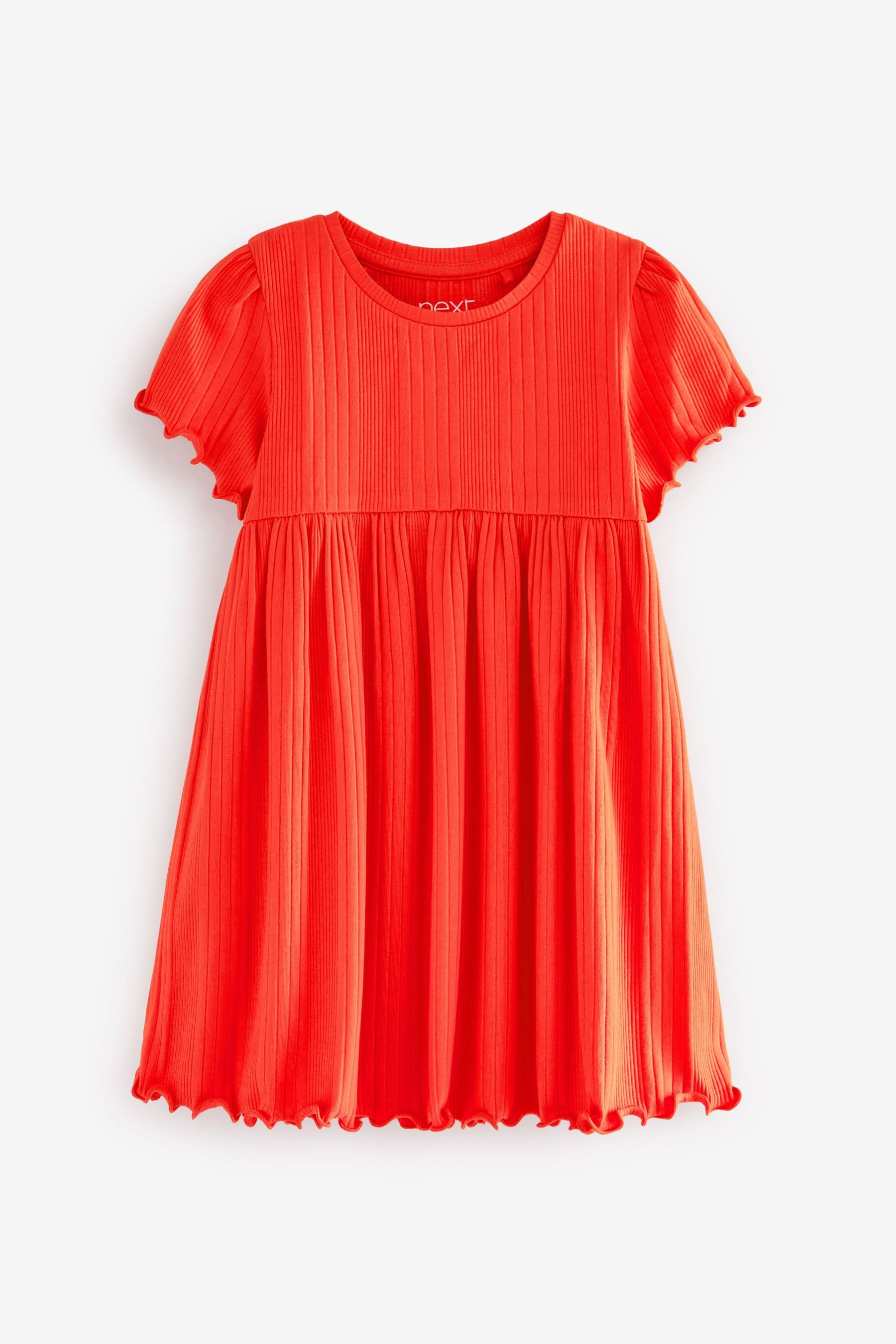 Red Rib Jersey Dress (3mths-7yrs)