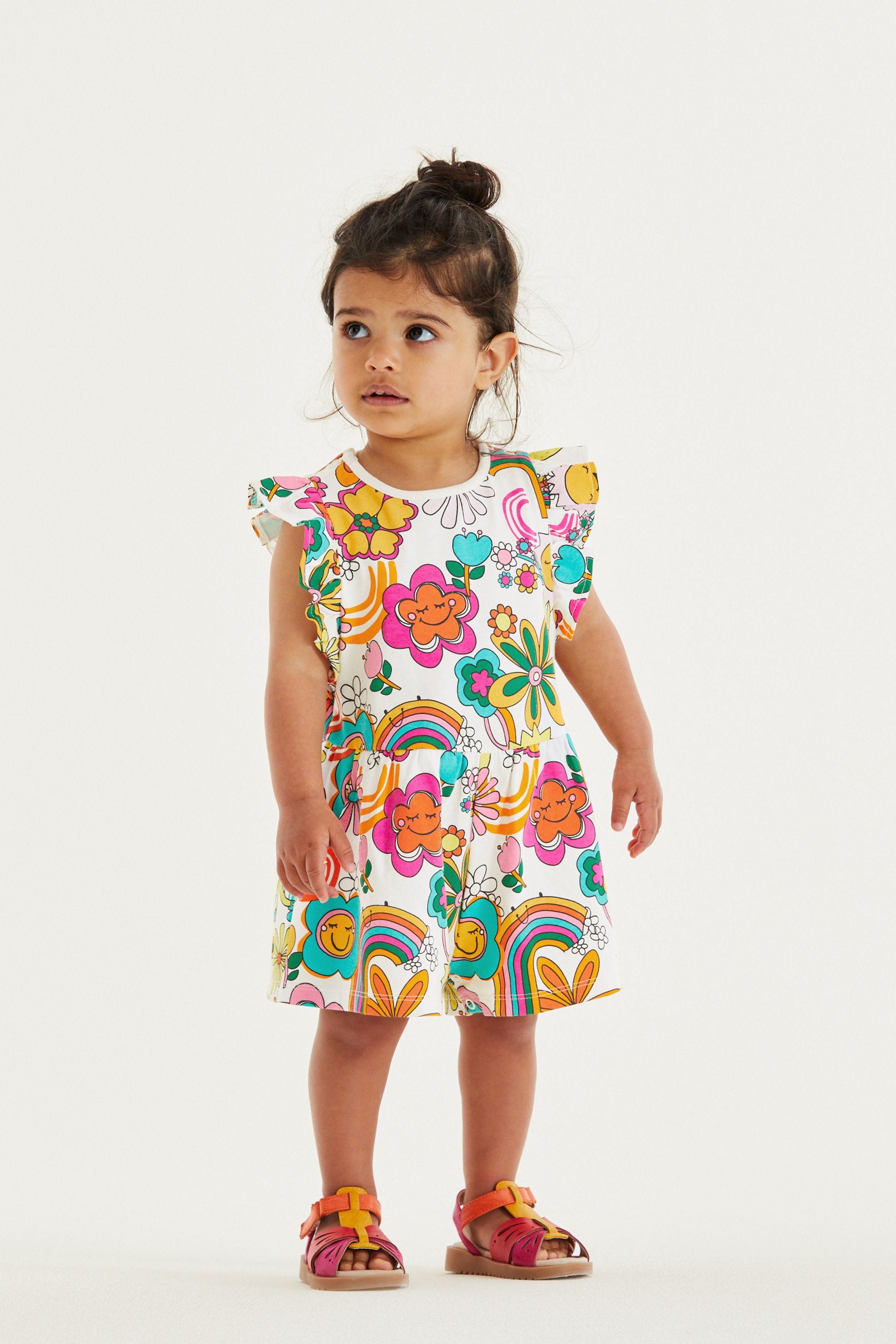 Multicolour Short Sleeve Playsuit (3mths-7yrs)