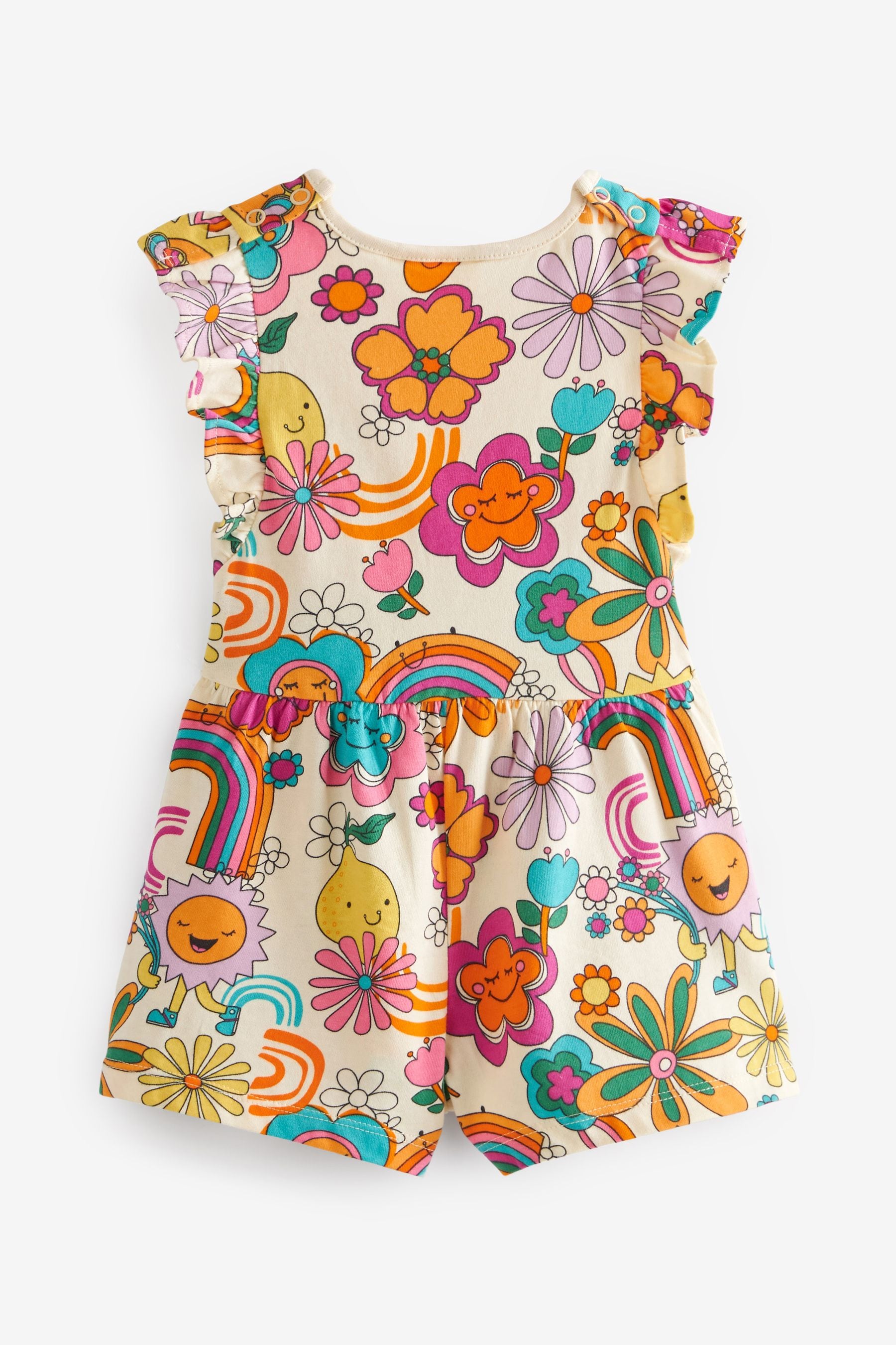 Multicolour Short Sleeve Playsuit (3mths-7yrs)