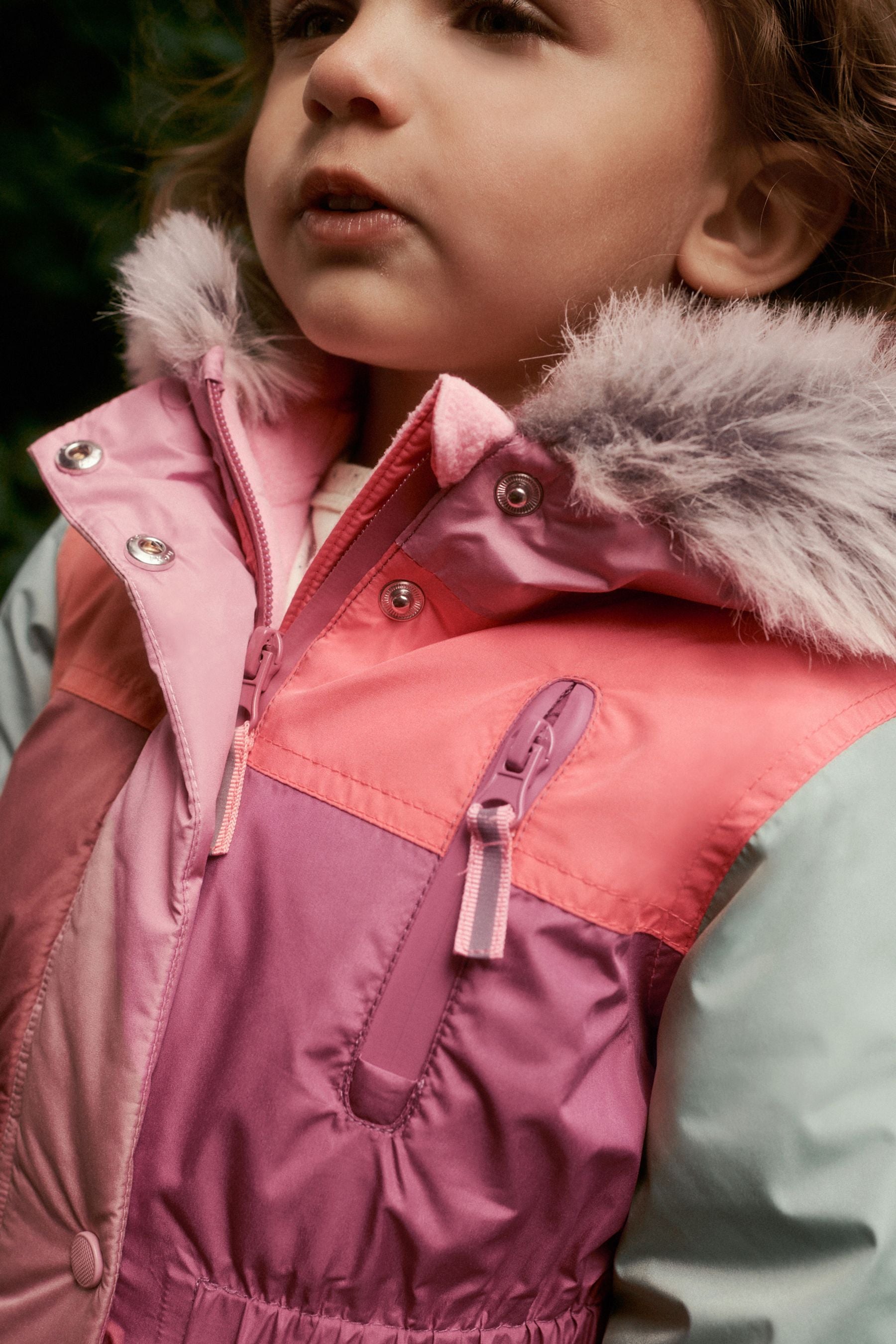 Pink Waterproof Colourbock Snowsuit (3mths-7yrs)