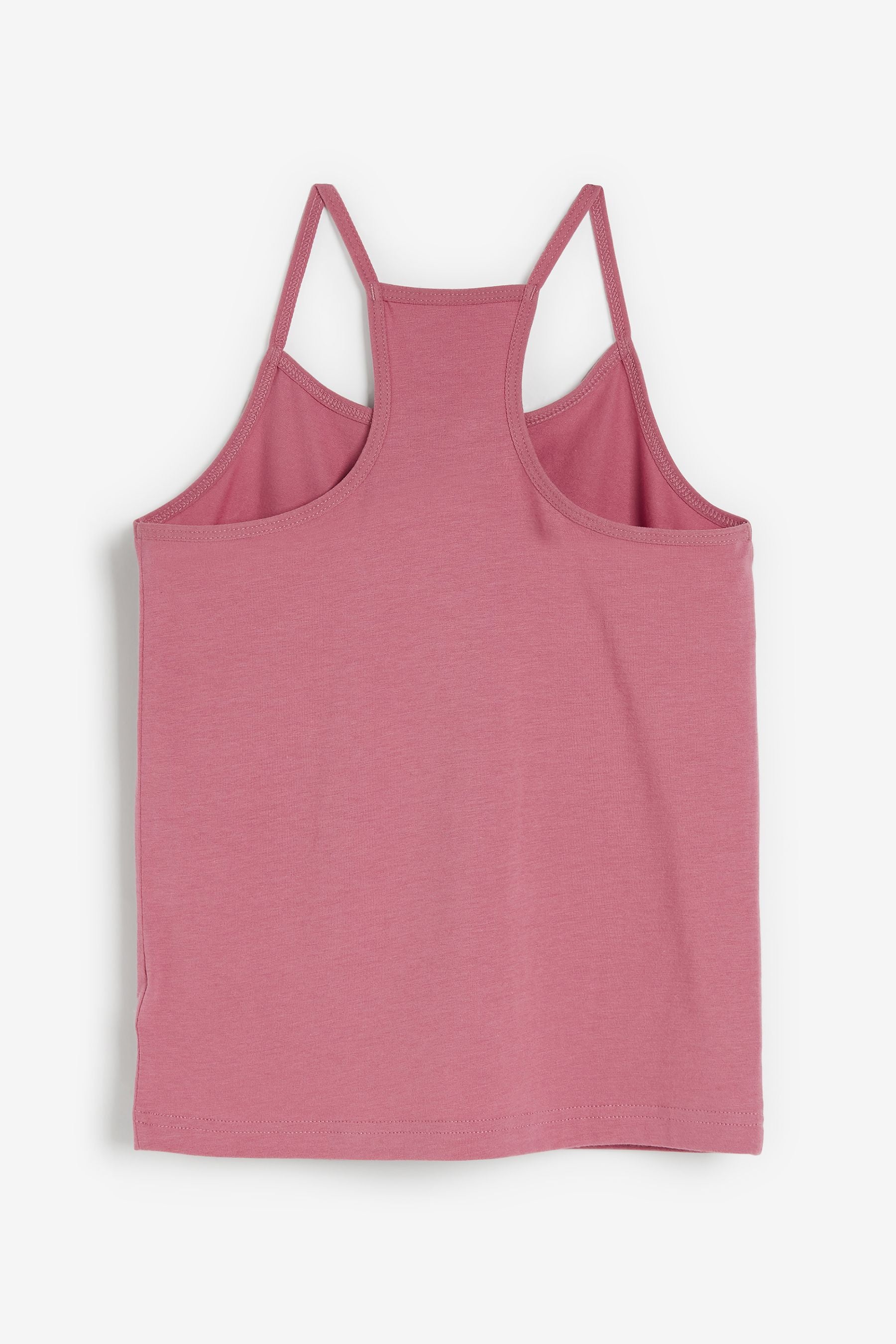 Pink/Ecru/Grey 3 Pack Racer Back Strappy Cami Vests (1.5-16yrs)