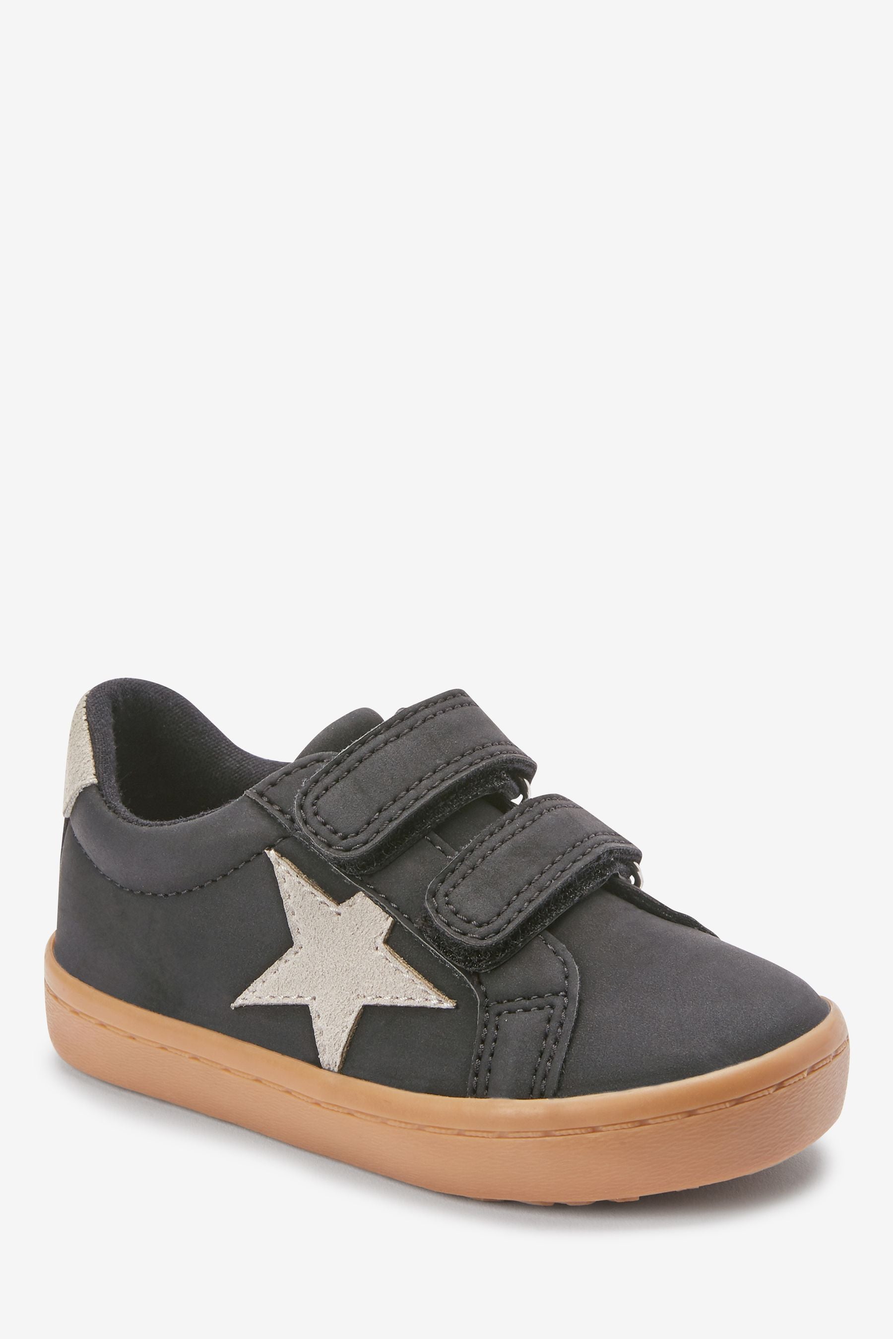 Black Star Touch Fastening Shoes